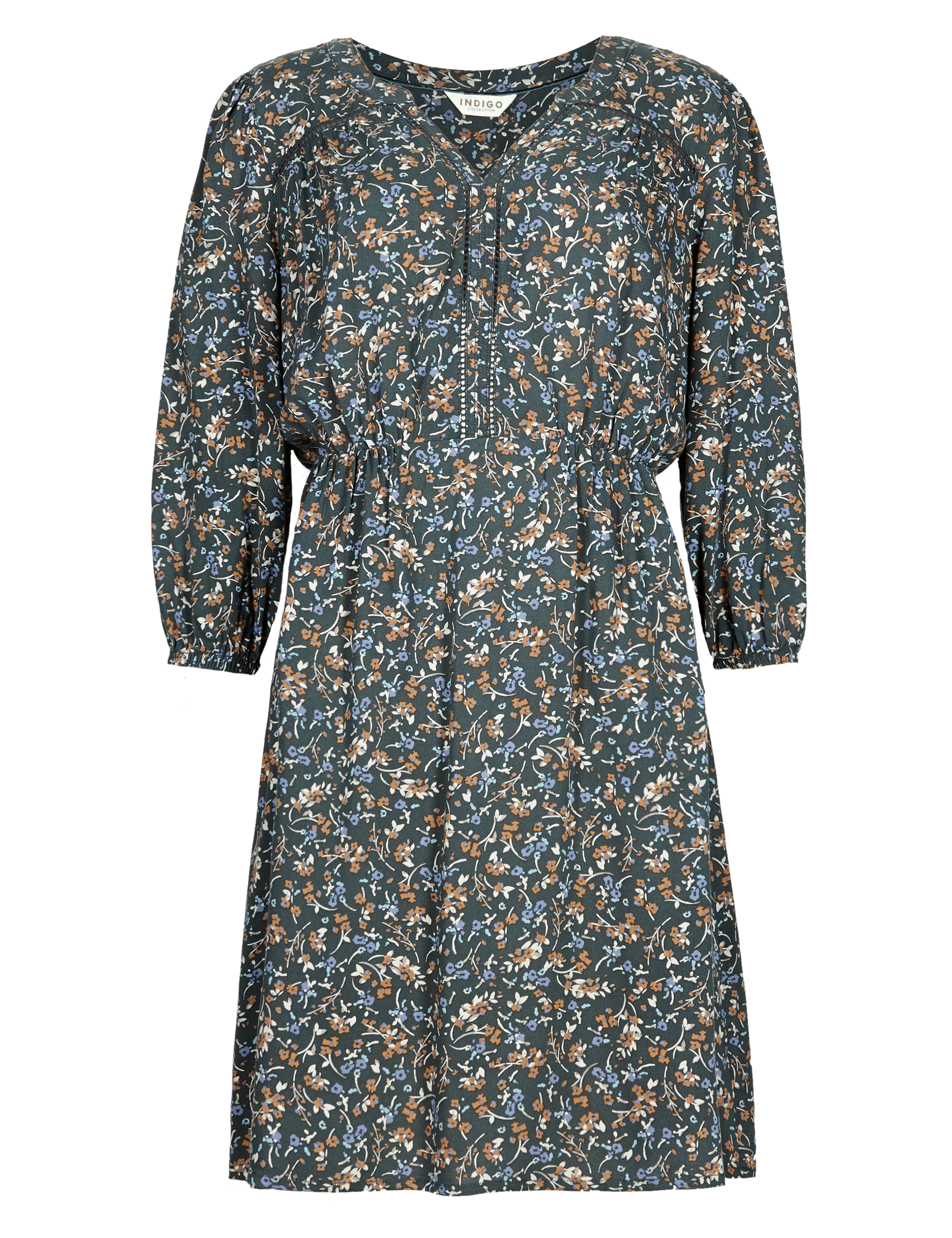 Empire Line Ditsy Floral Dress Image 2 of 4