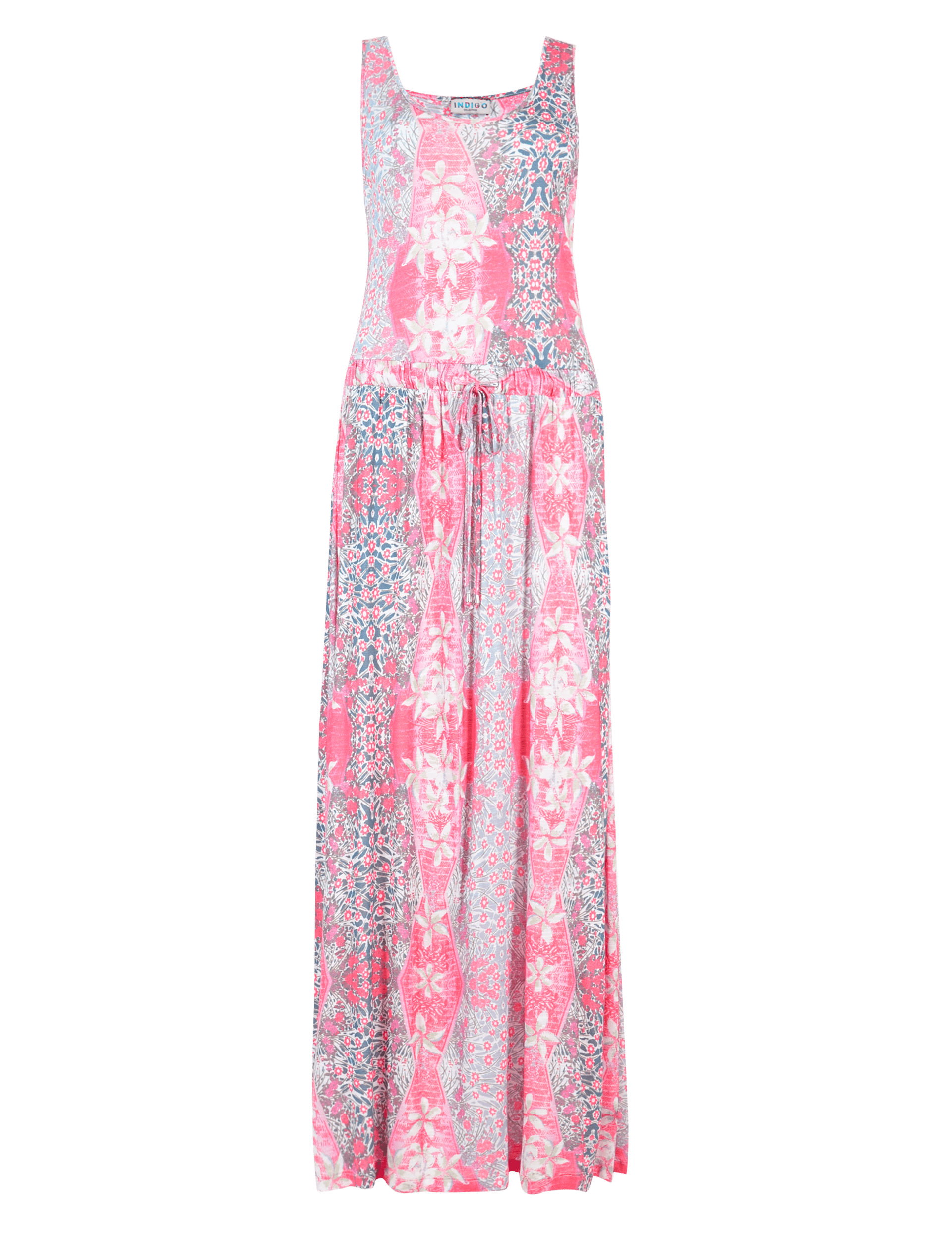 Mirror Effect Floral Maxi Dress Image 2 of 4