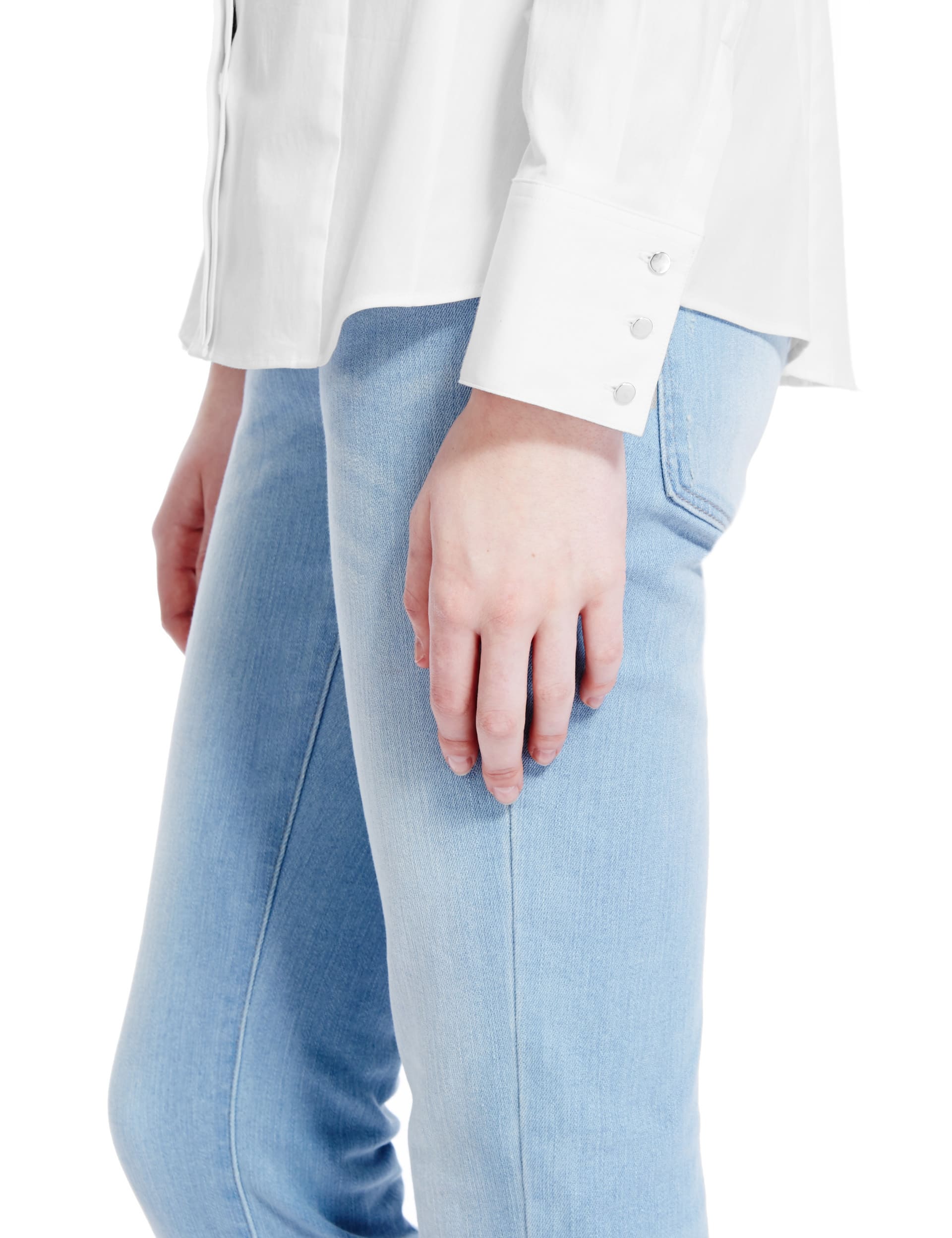 Fuller Bust Cotton Rich Collared Neck Shirt Image 2 of 5