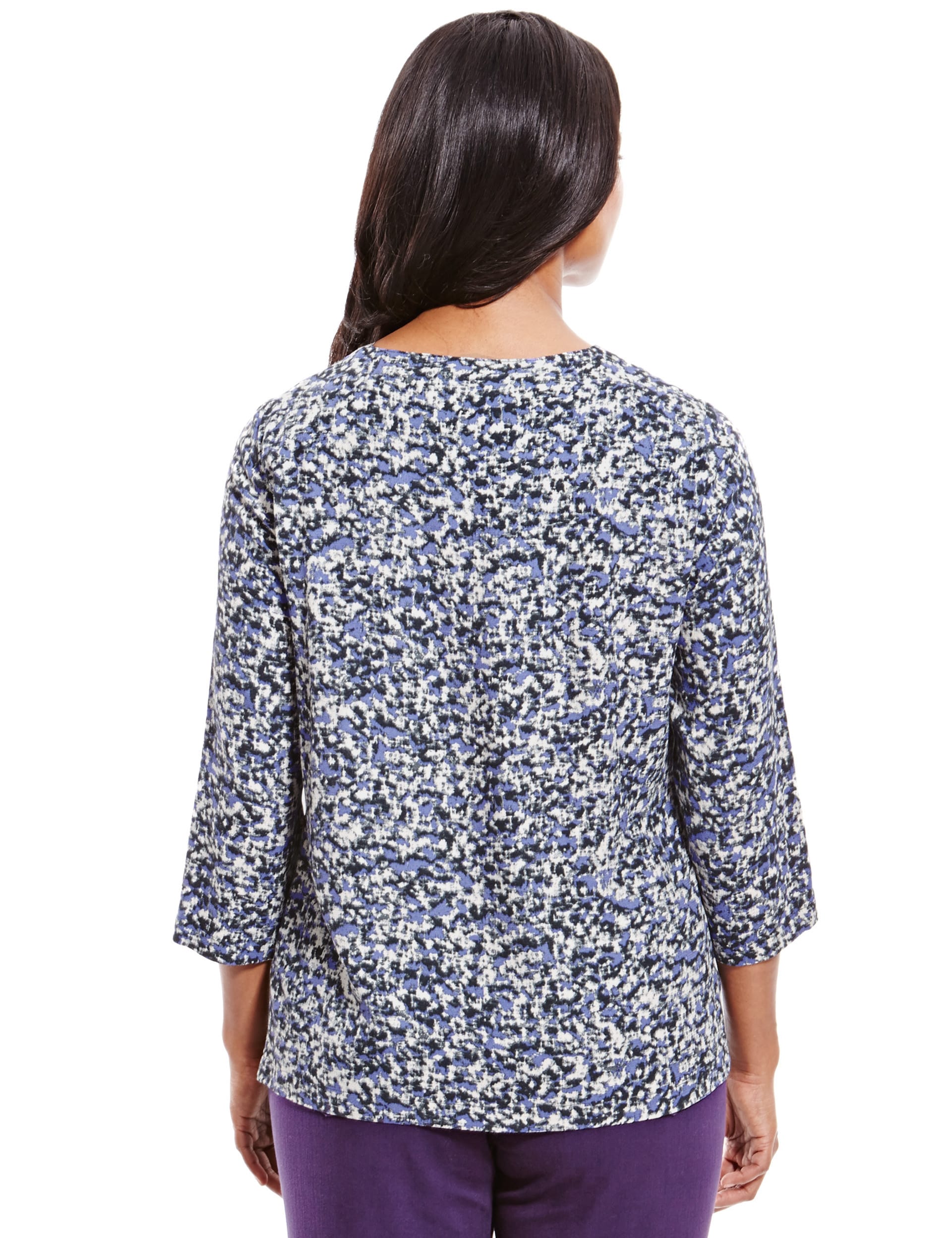 Granite Print Blouse Image 2 of 4