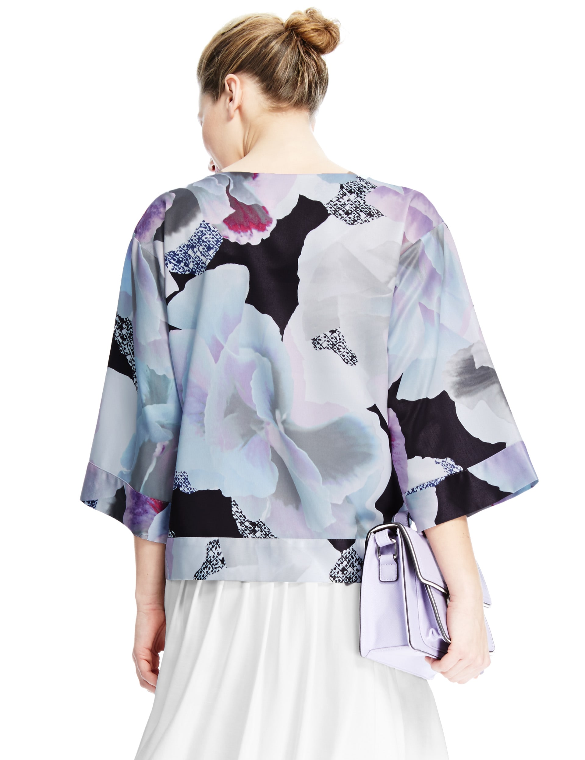 Large Floral Kimono Shell Top Image 2 of 4