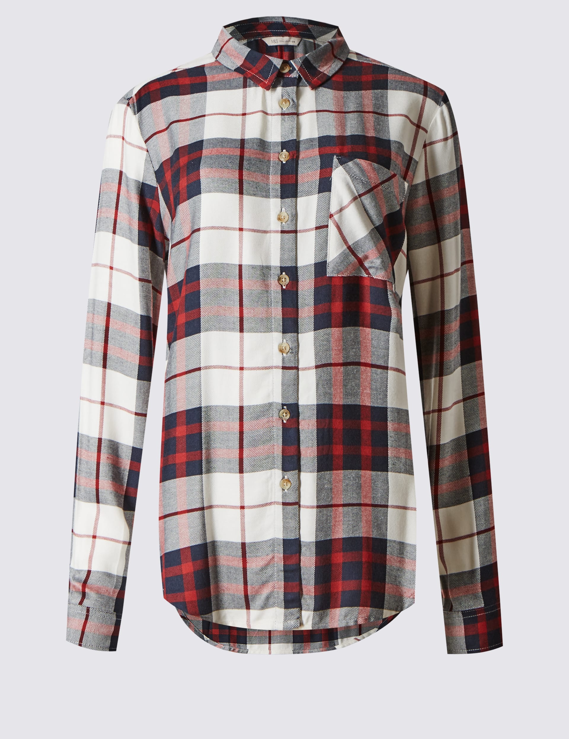 Checked Boyfriend Shirt Image 2 of 4