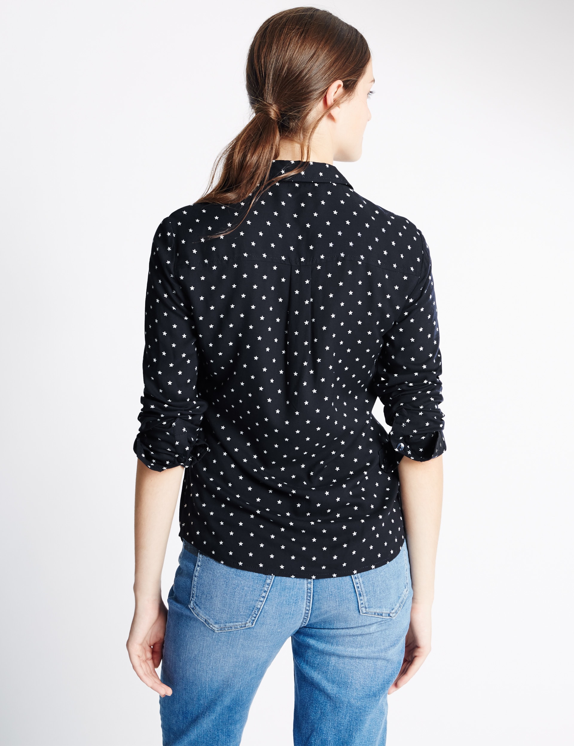 Star Print Long Sleeve Shirt Image 2 of 5