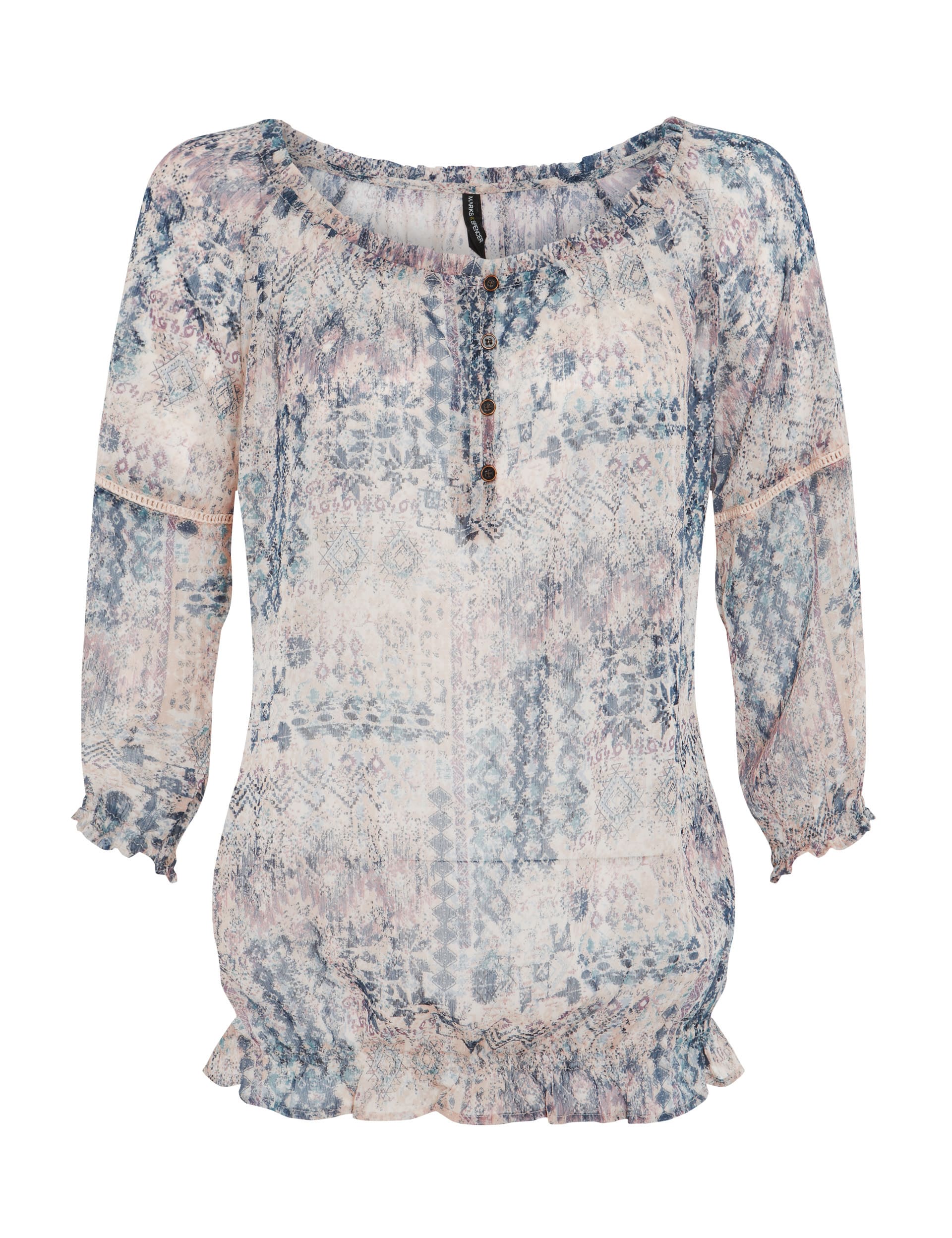 Patchwork Print Blouse Image 2 of 4
