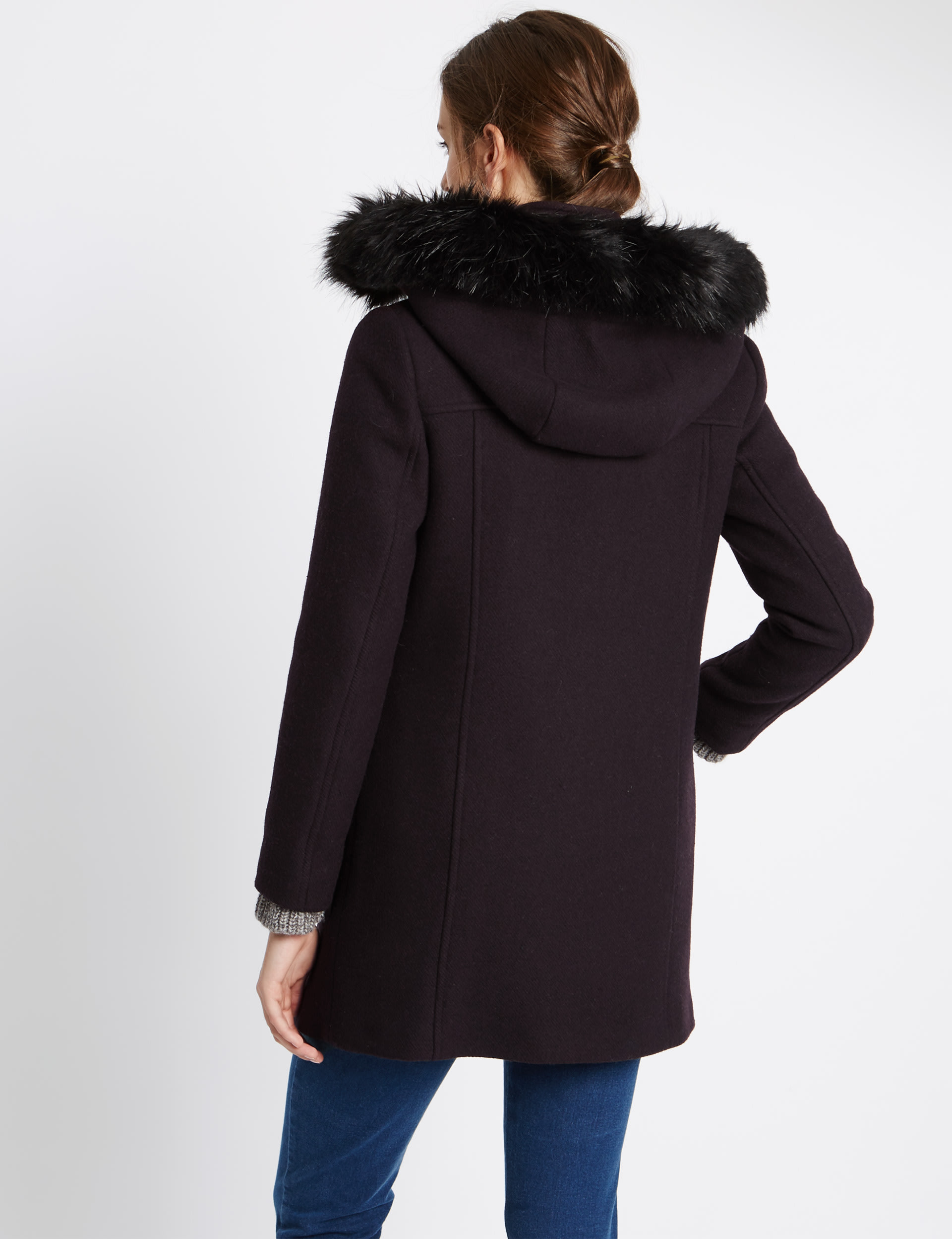 Smart Hooded Duffle Coat M S Collection M S