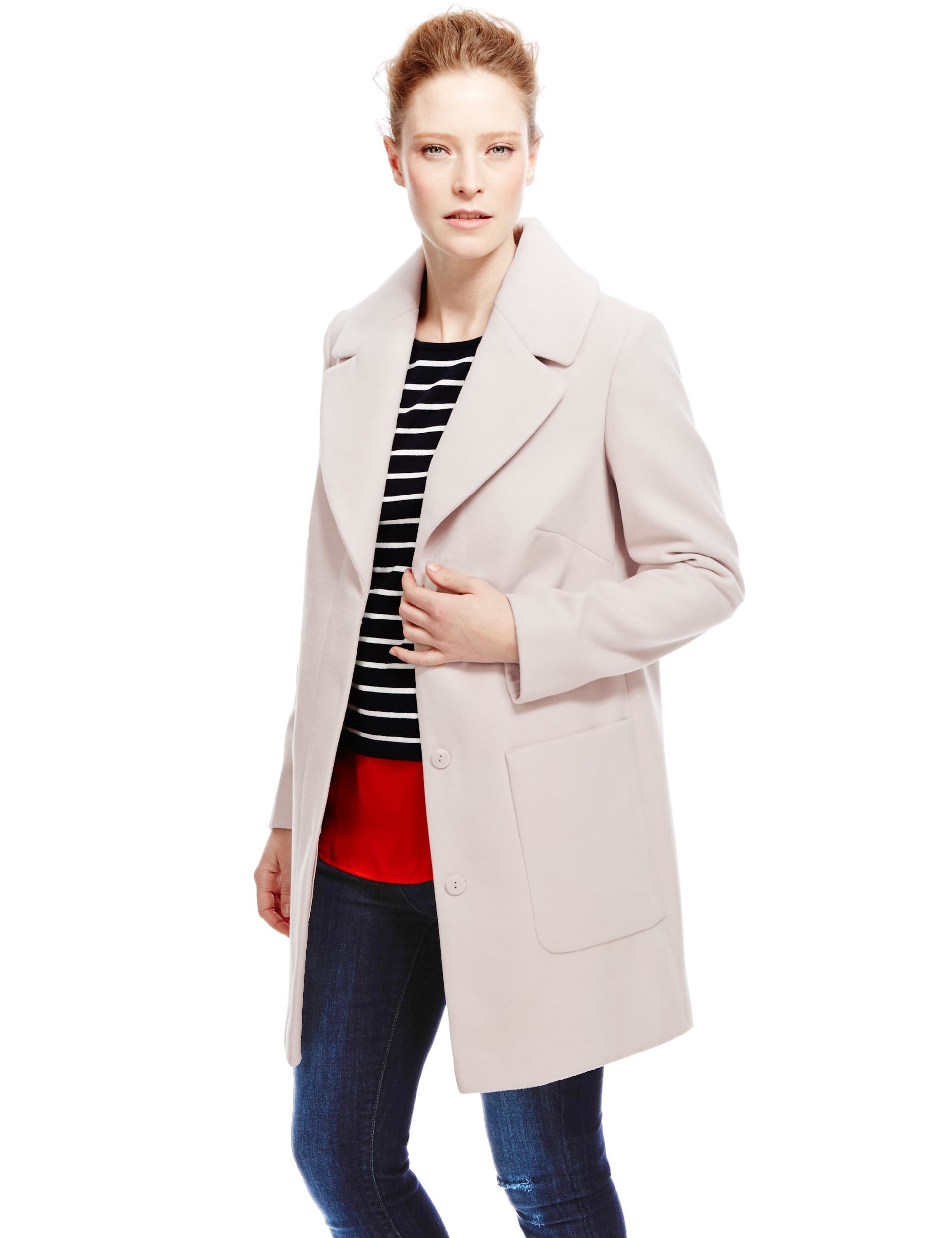 Oversized  Patch Pocket Coat Image 2 of 4