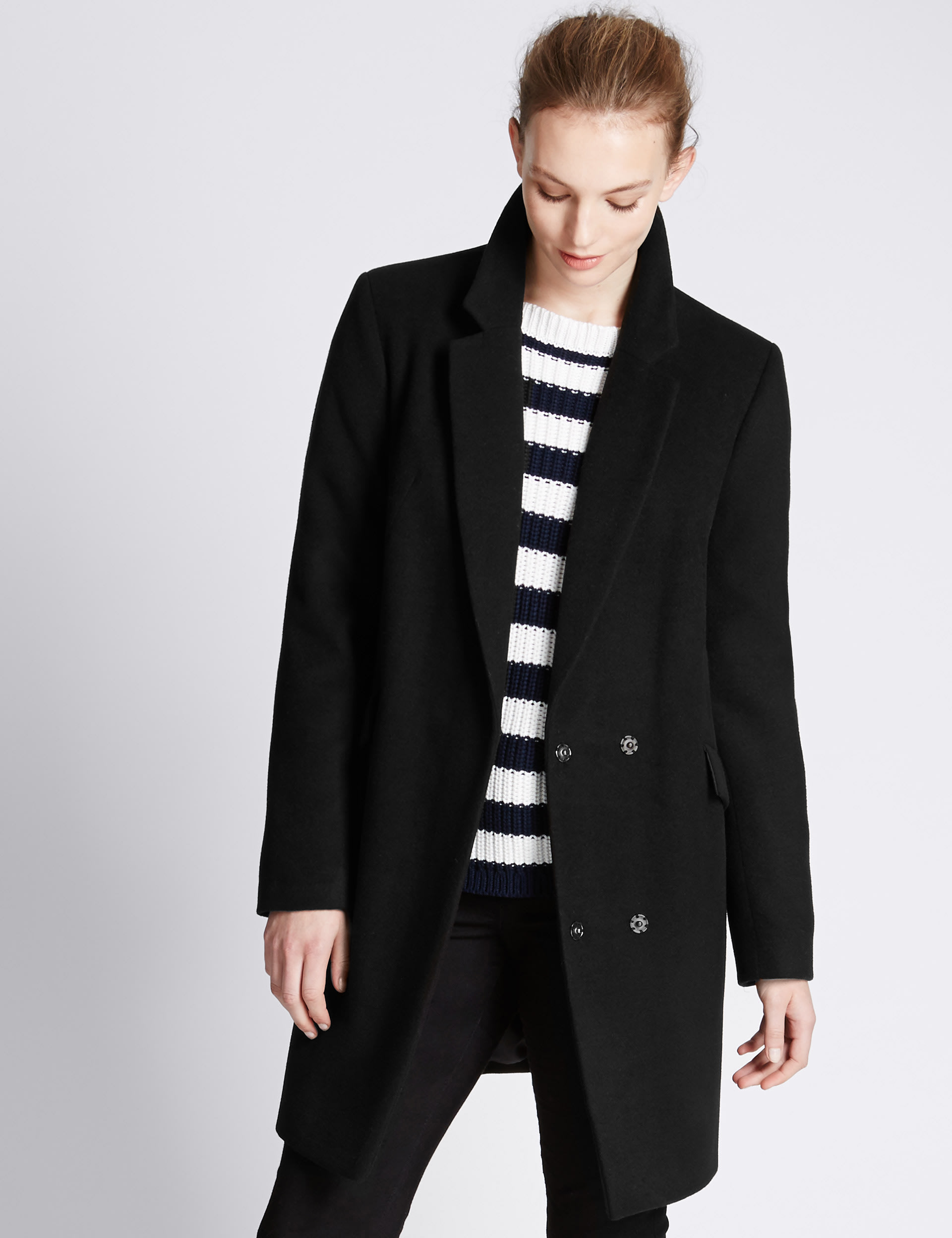Revere Collar Overcoat Image 2 of 4