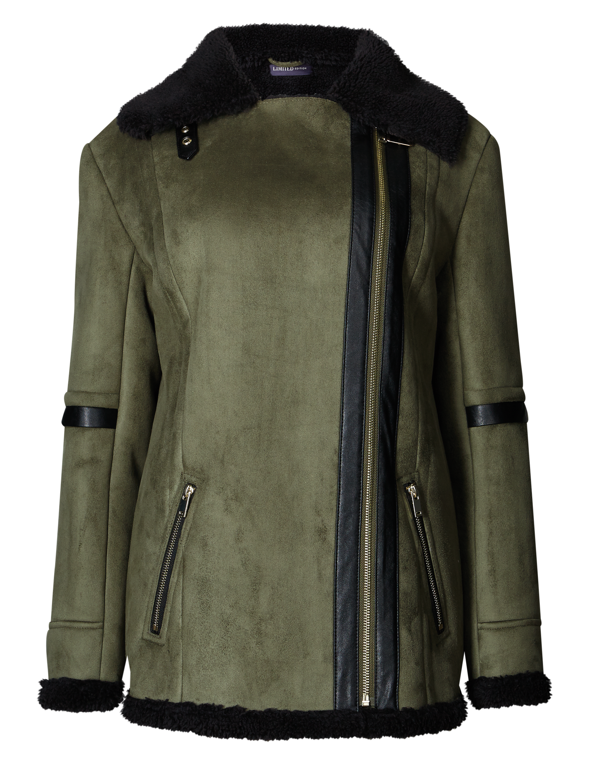 Borg Trim 2 Pocket Coat Image 2 of 5