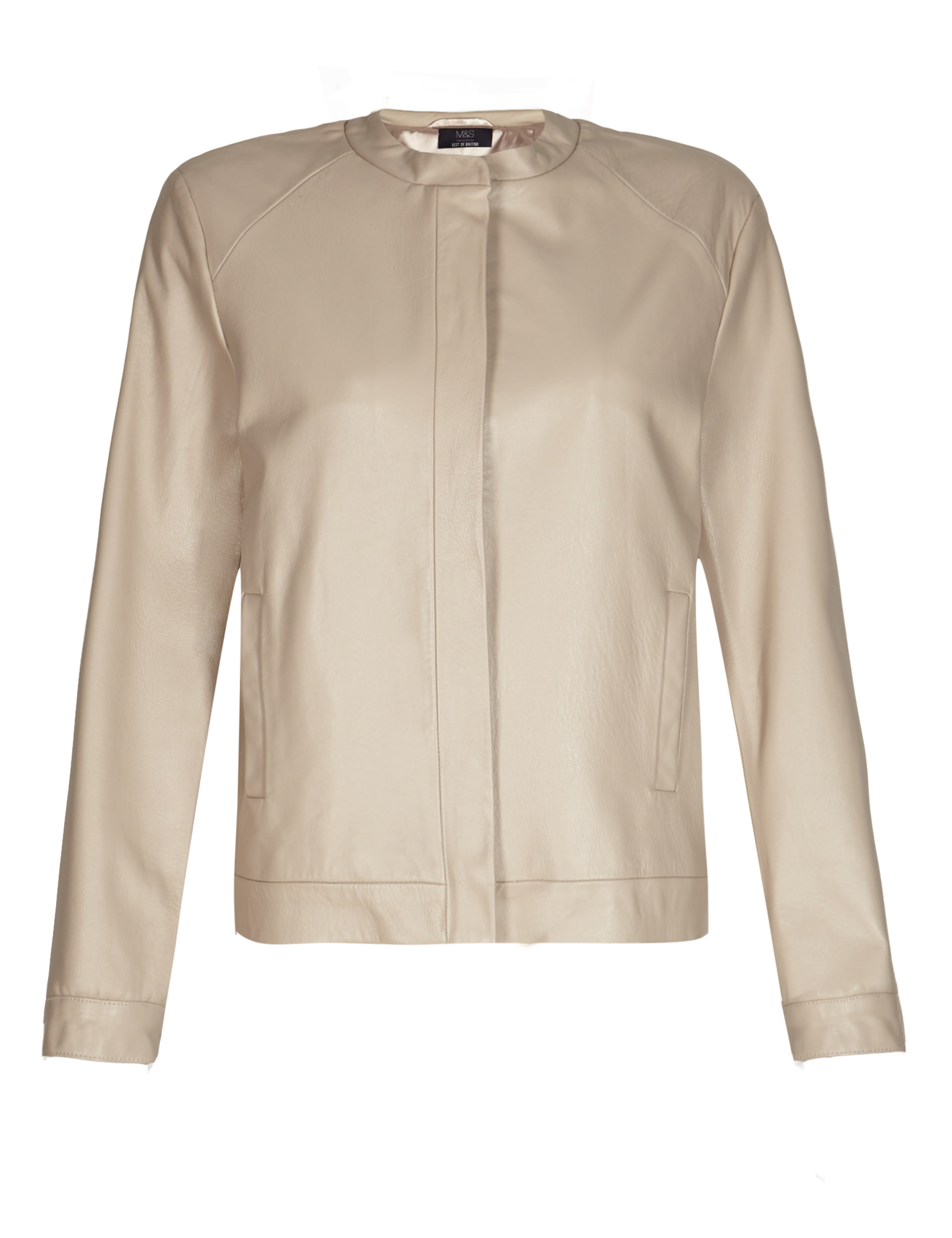 Best Of British Leather Bomber Jacket Image 2 of 5