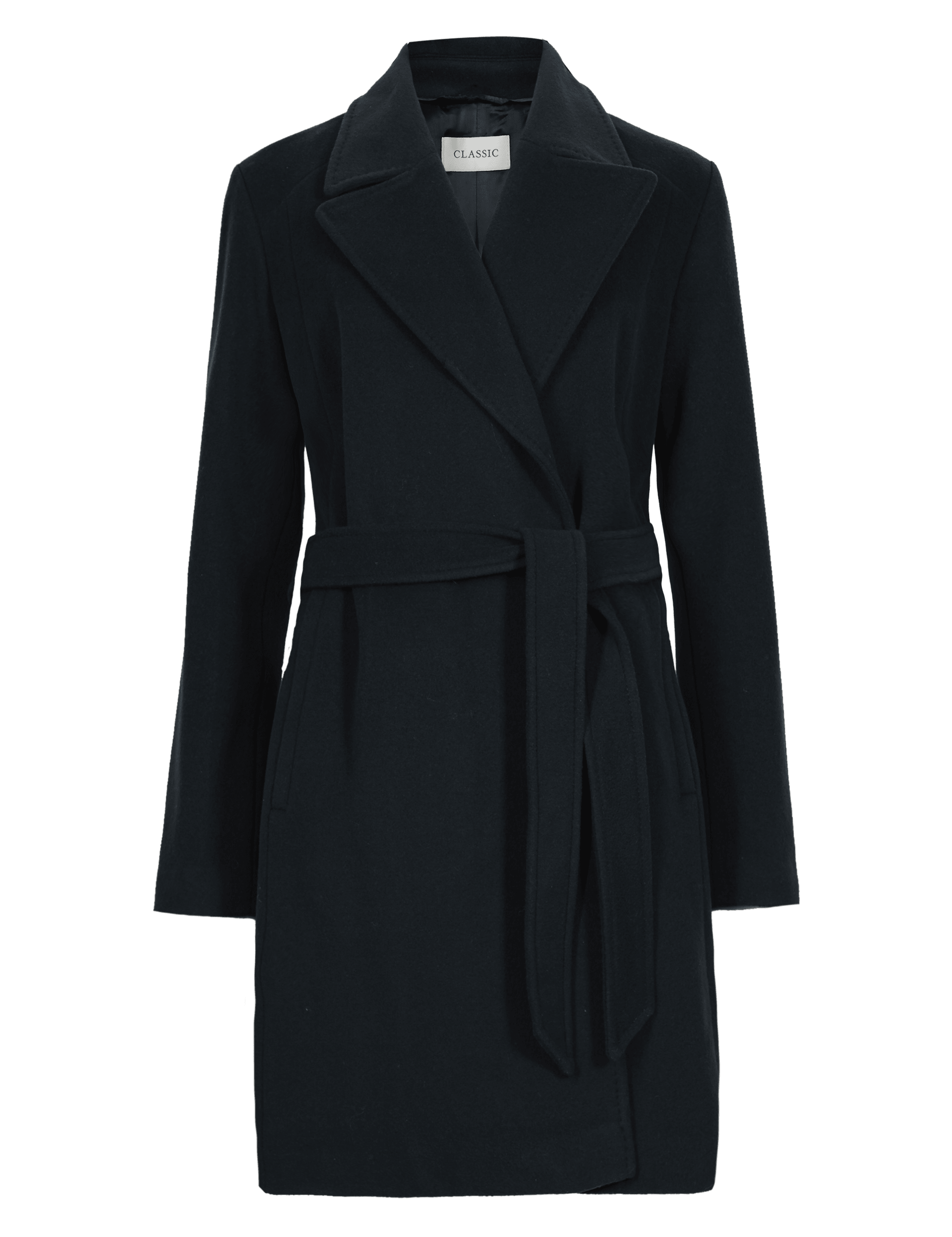 Luxurious Wrap Coat with Cashmere Image 2 of 3
