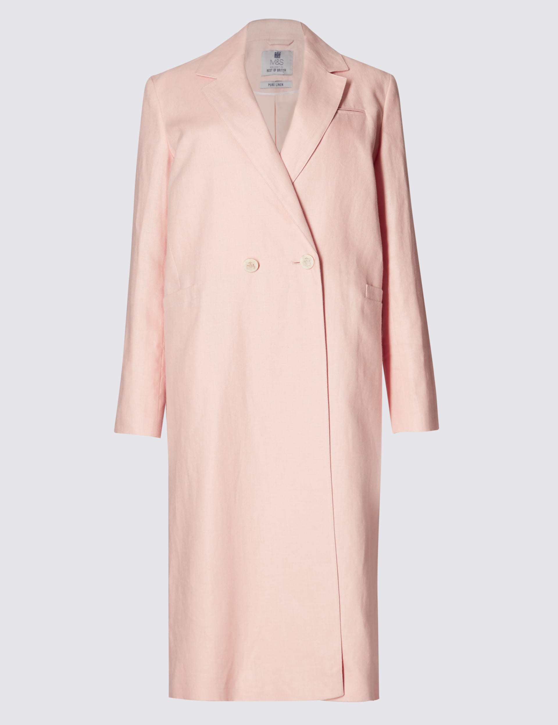 Elizabeth Linen Longline Coat Image 2 of 7