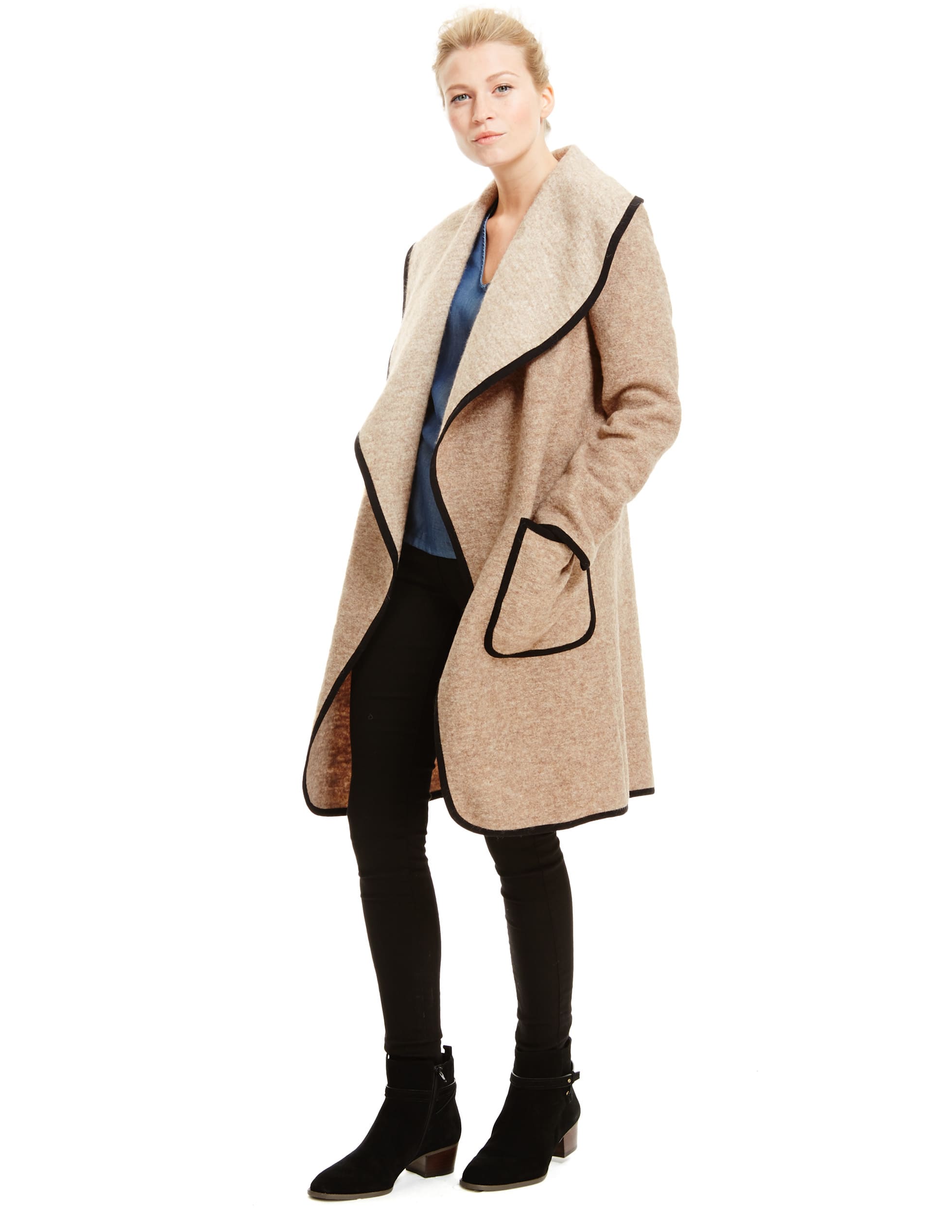 Blanket coats marks and spencer store
