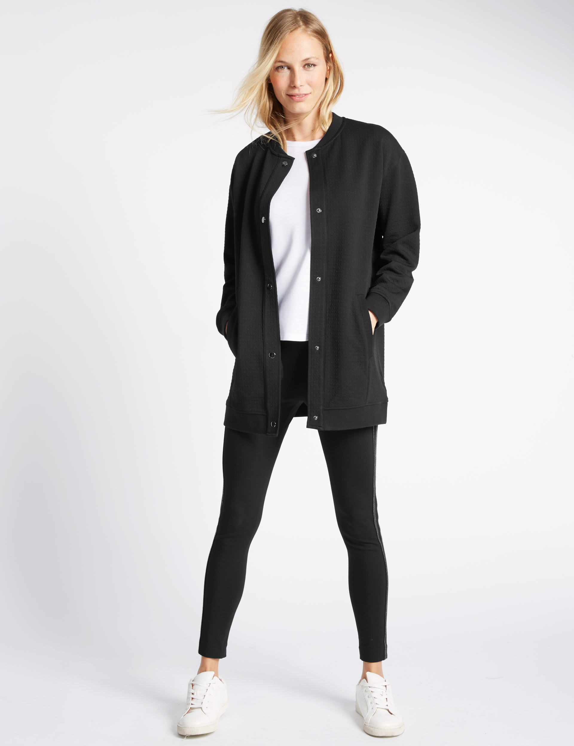 Longline jersey jacket hotsell