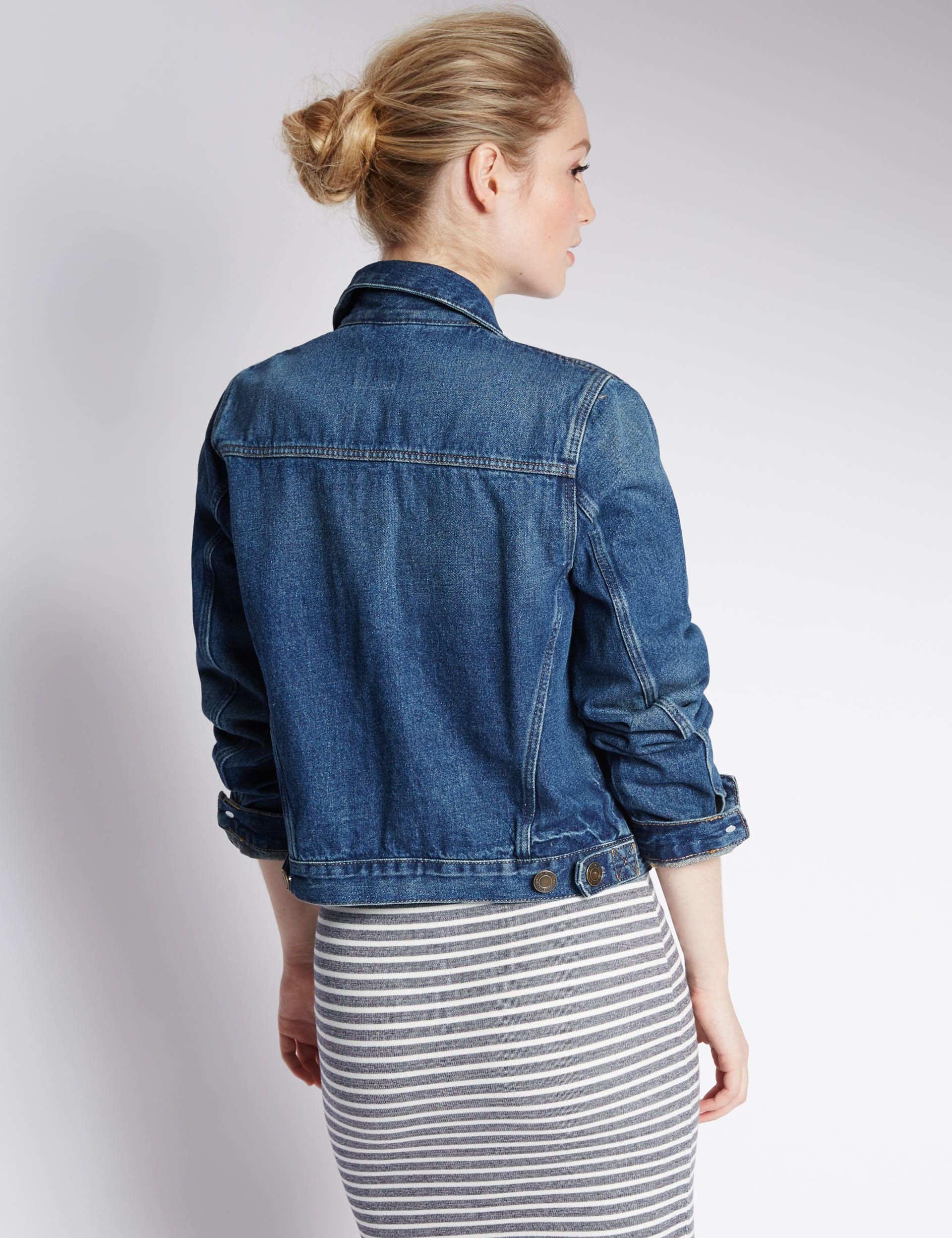 Marks and spencer petite denim jacket best sale