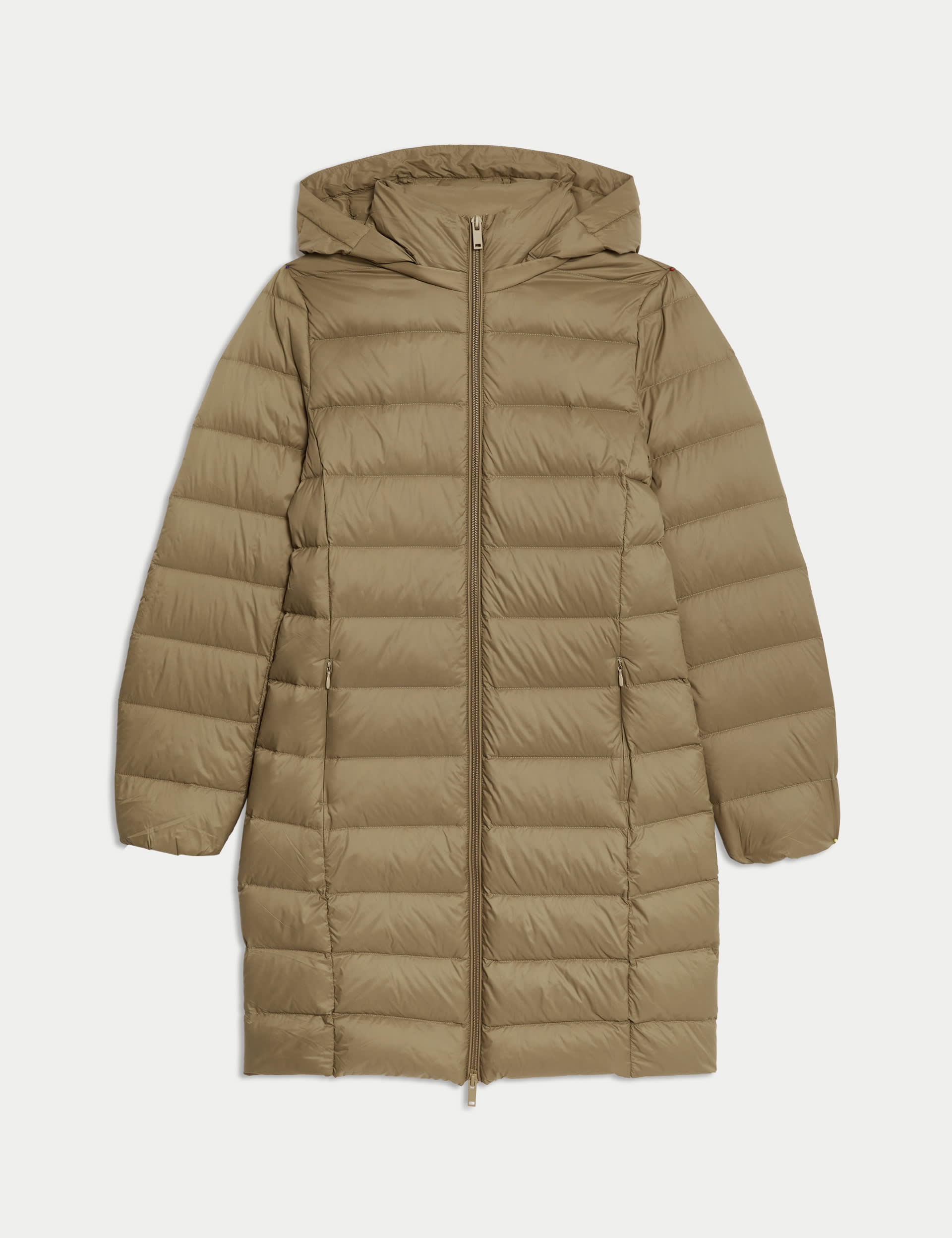 Feather & Down Padded Puffer Coat
