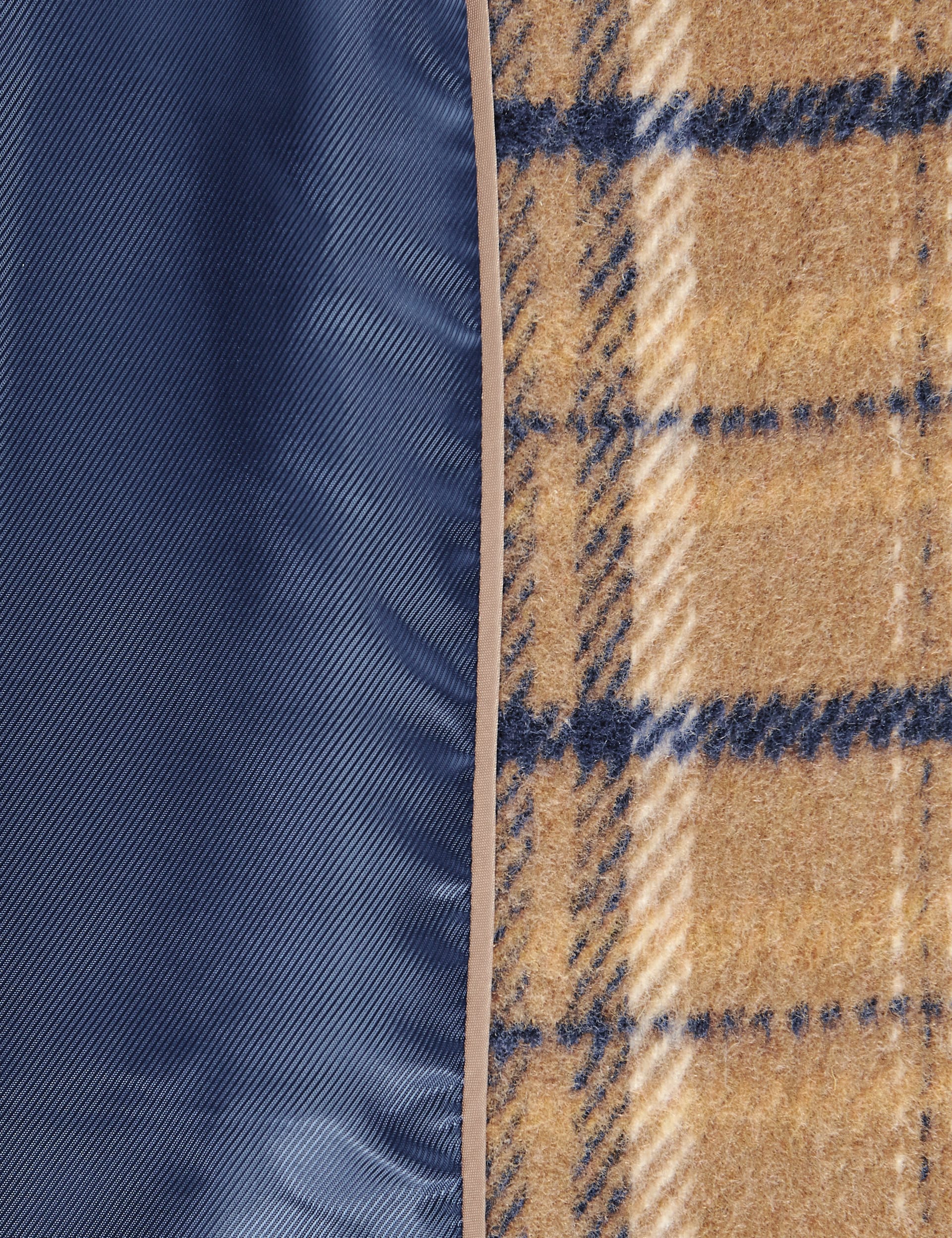PETITE  Single Breasted Checked Coat with Wool Image 2 of 5