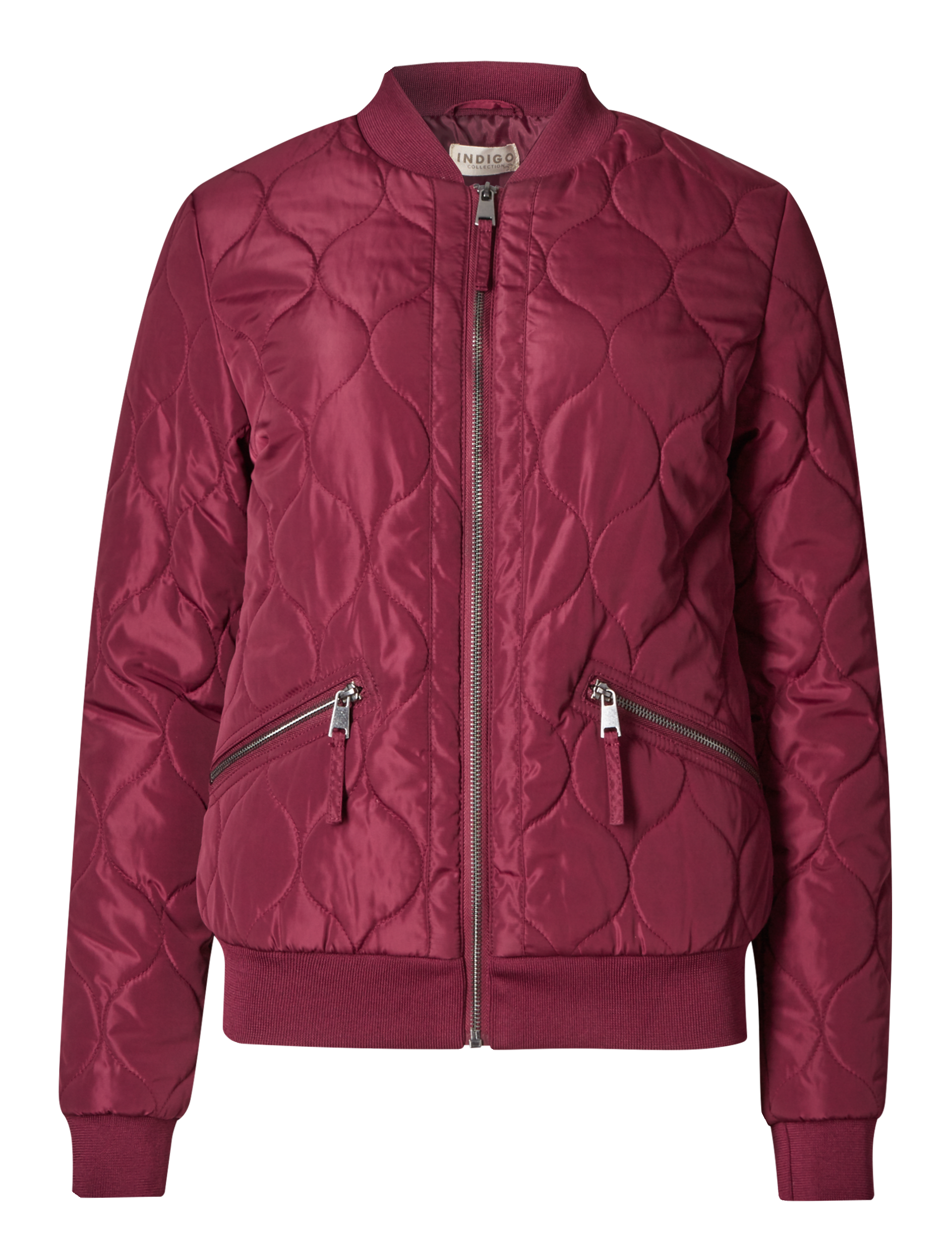Quilted & Padded Bomber Jacket Image 2 of 5