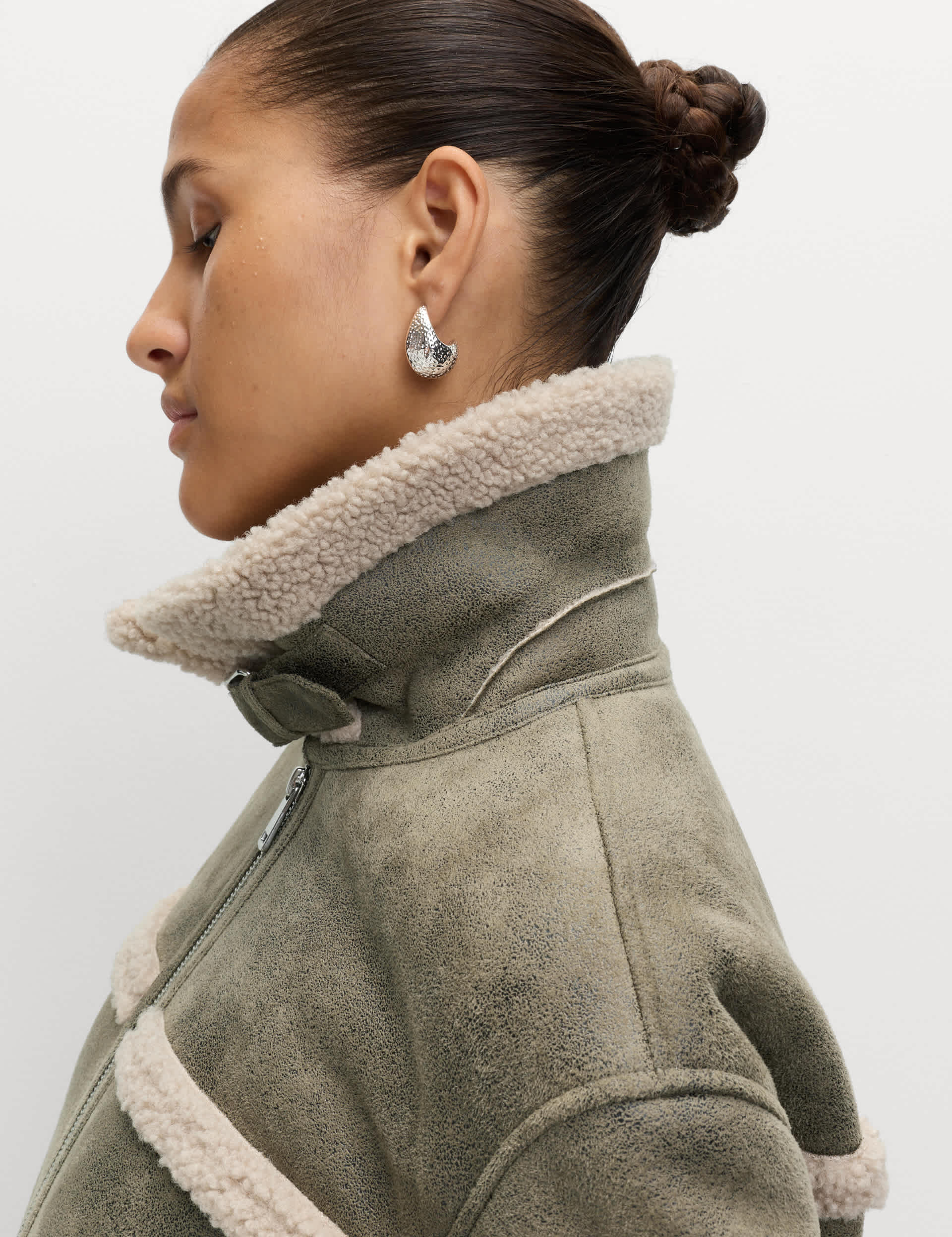 Faux Shearling Aviator Jacket | M&S Collection | M&S