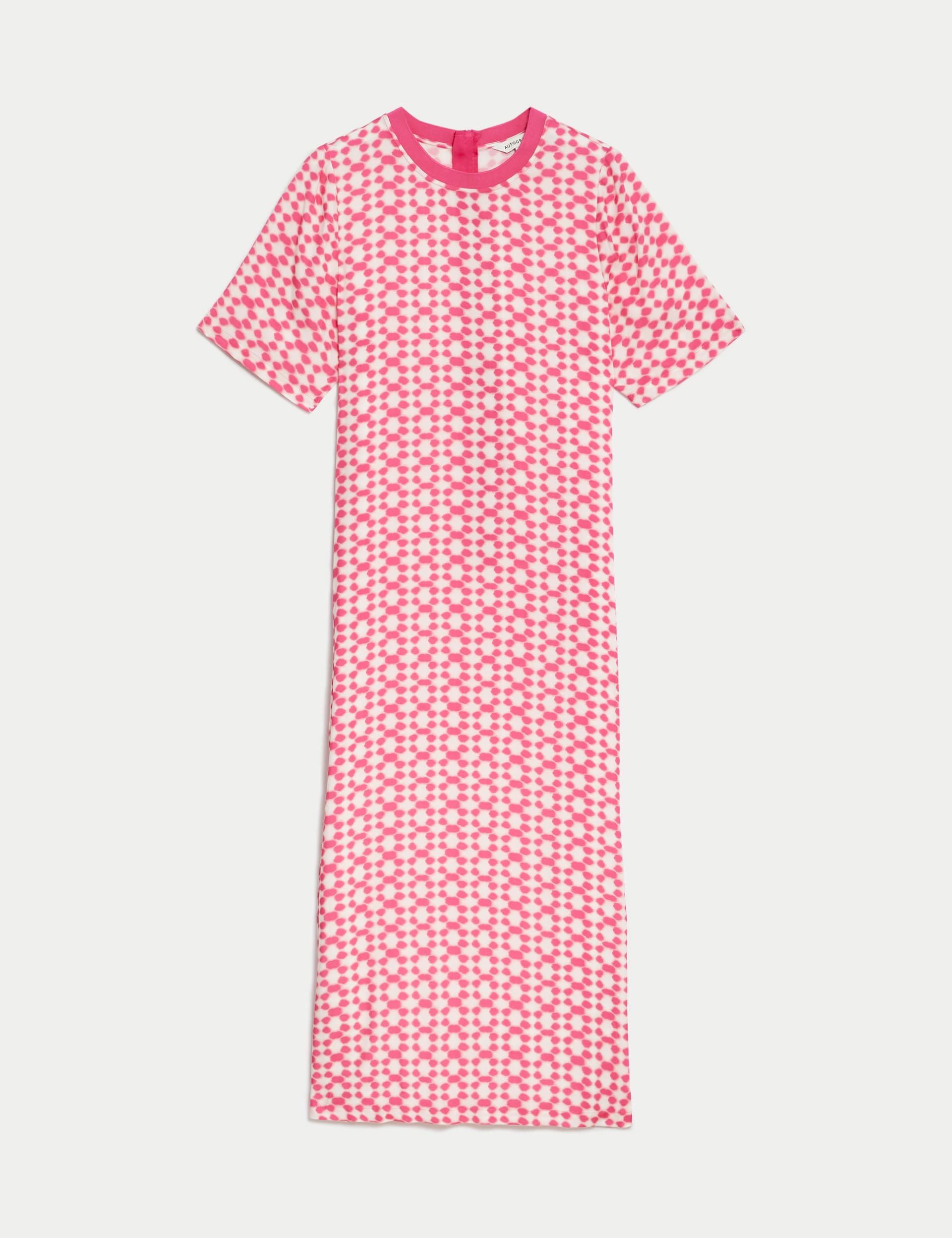 Cupro Rich Printed Midaxi T-Shirt Dress