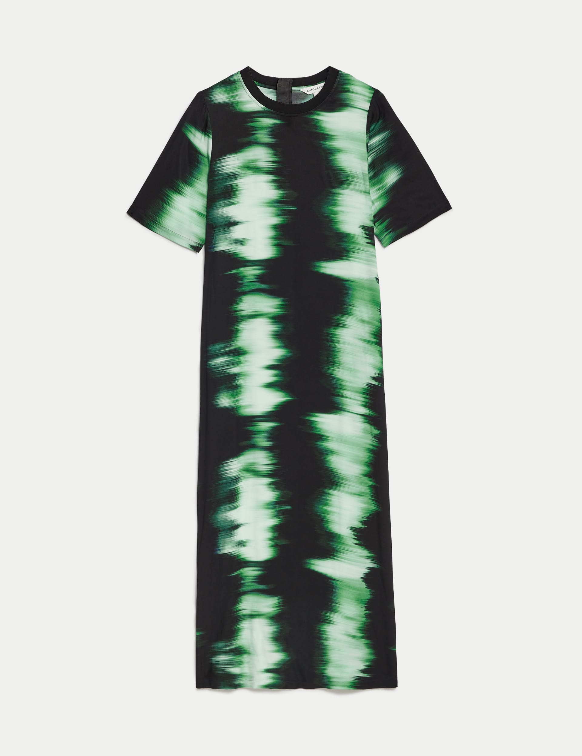 Cupro Rich Printed Midaxi T-Shirt Dress