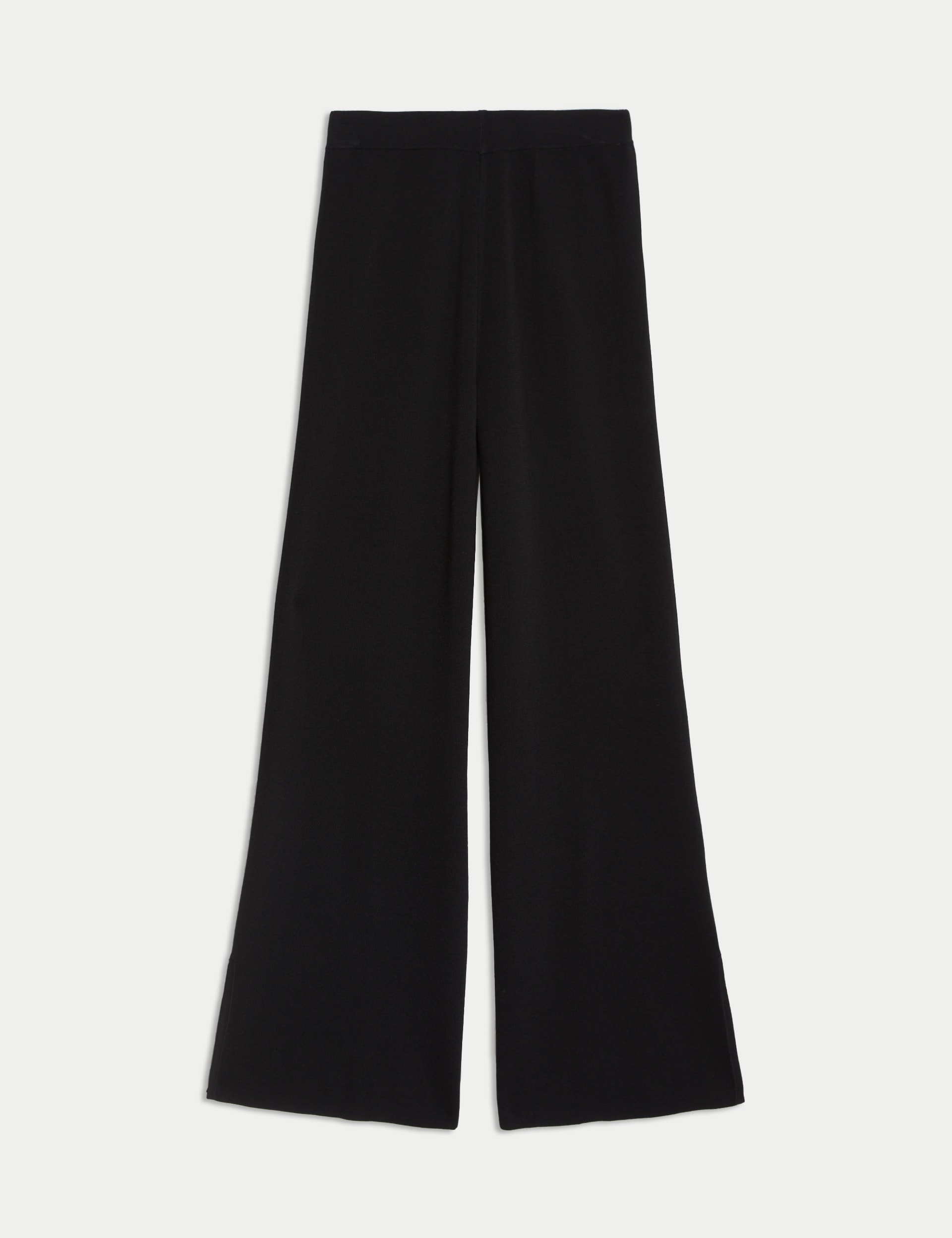 Elasticated Waist Wide Leg Knitted Trousers