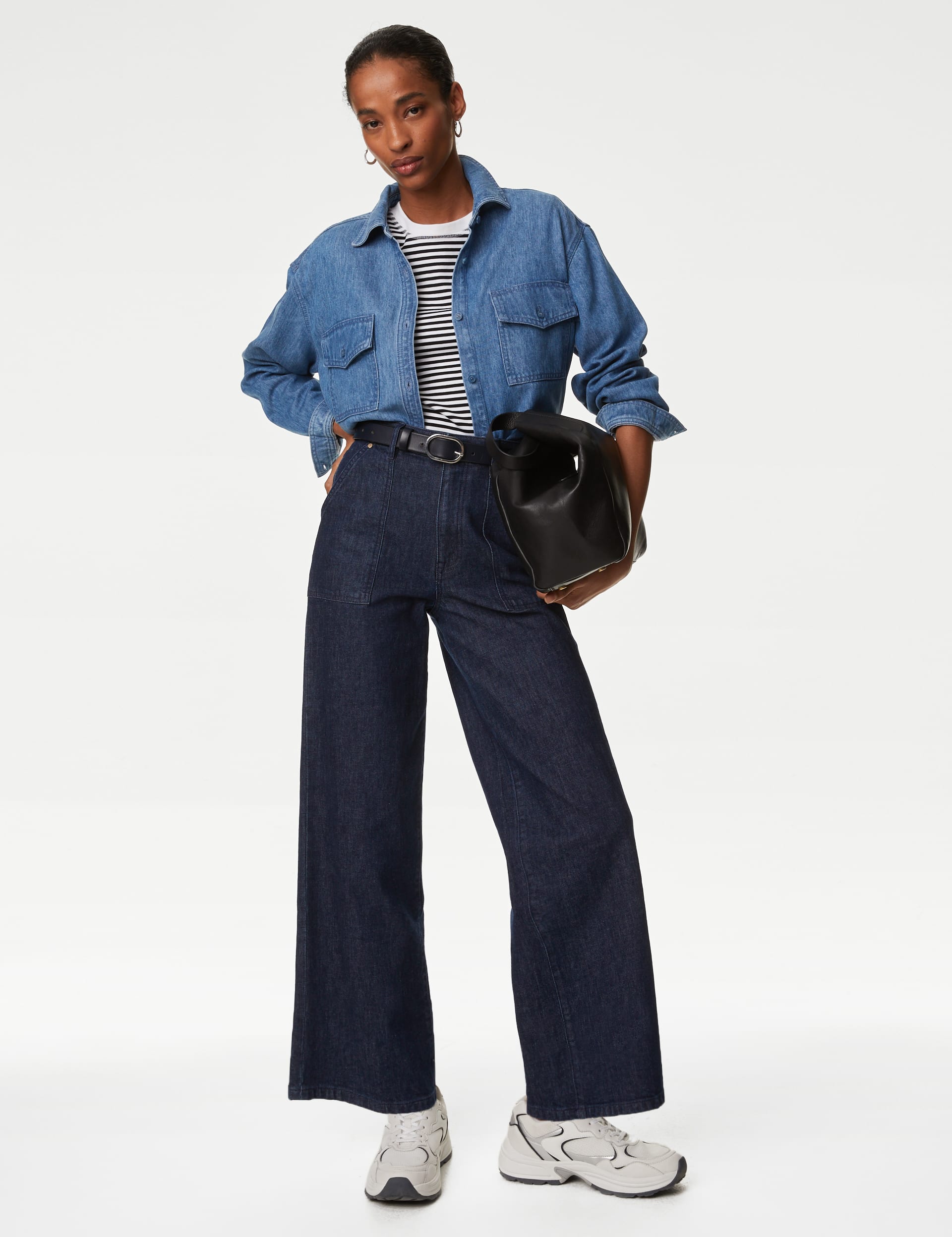 High Waisted Straight Leg Carpenter Jean | Autograph | M&S