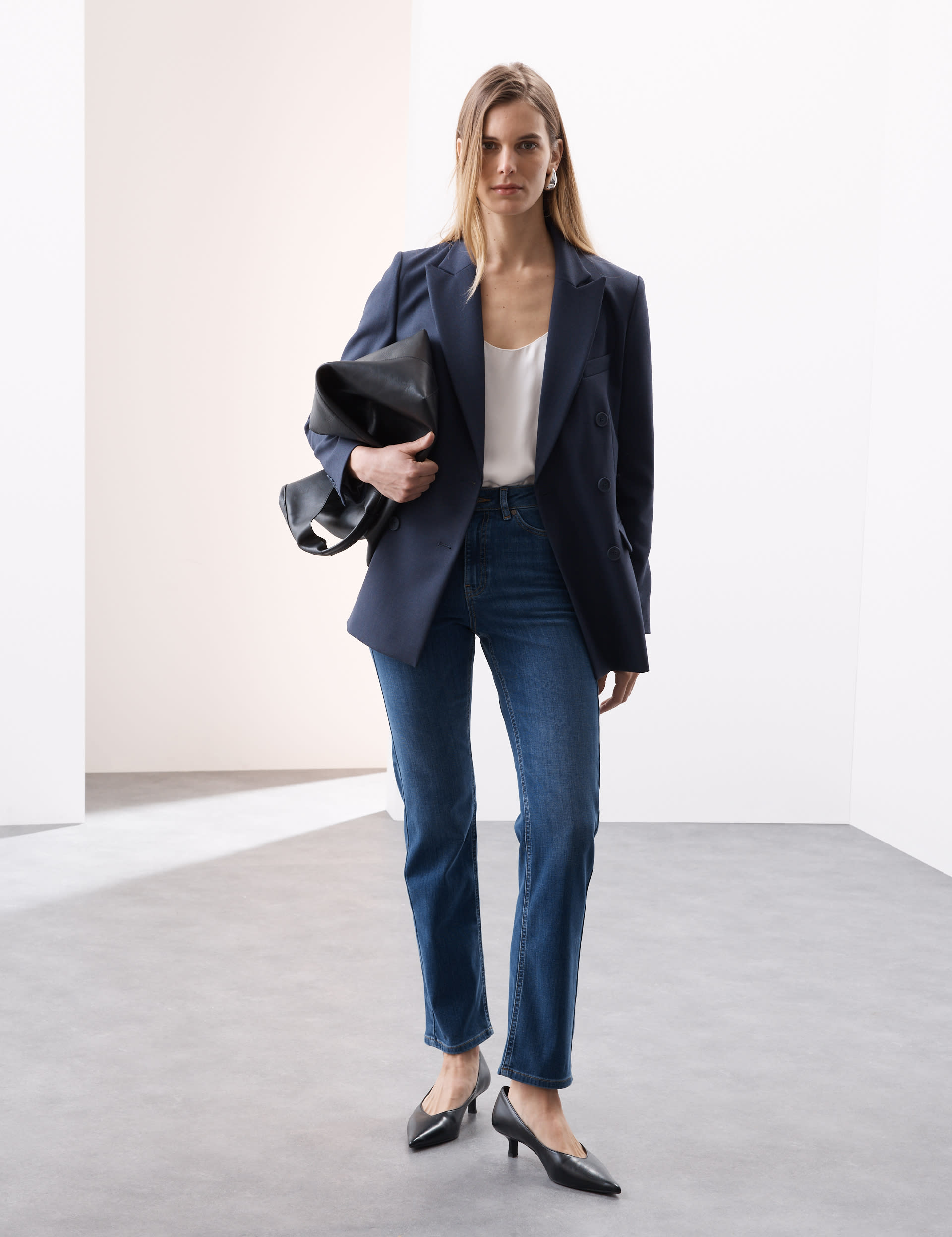 High Waisted Straight Leg Jeans | Autograph | M&S