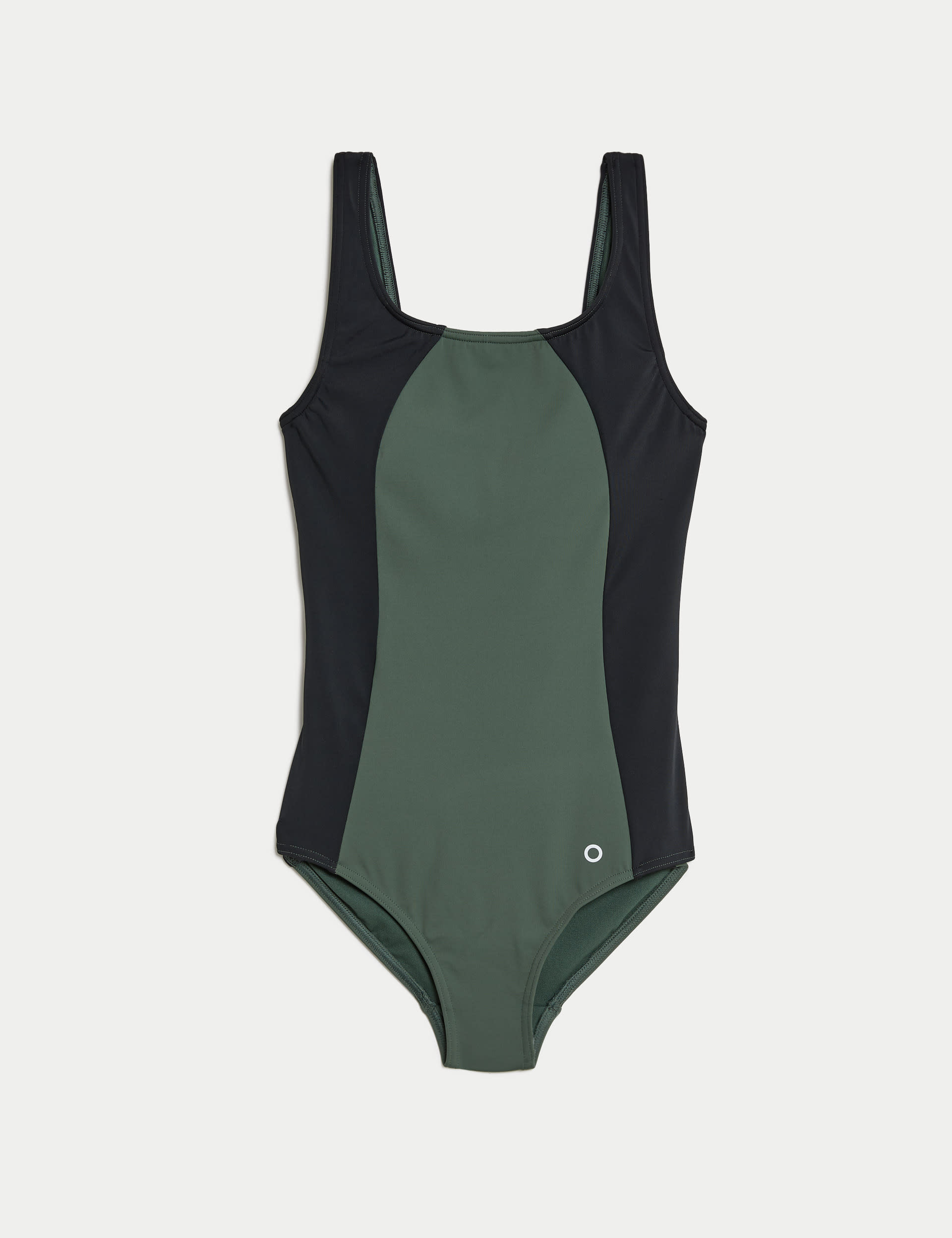 Padded Panelled Scoop Neck Swimsuit