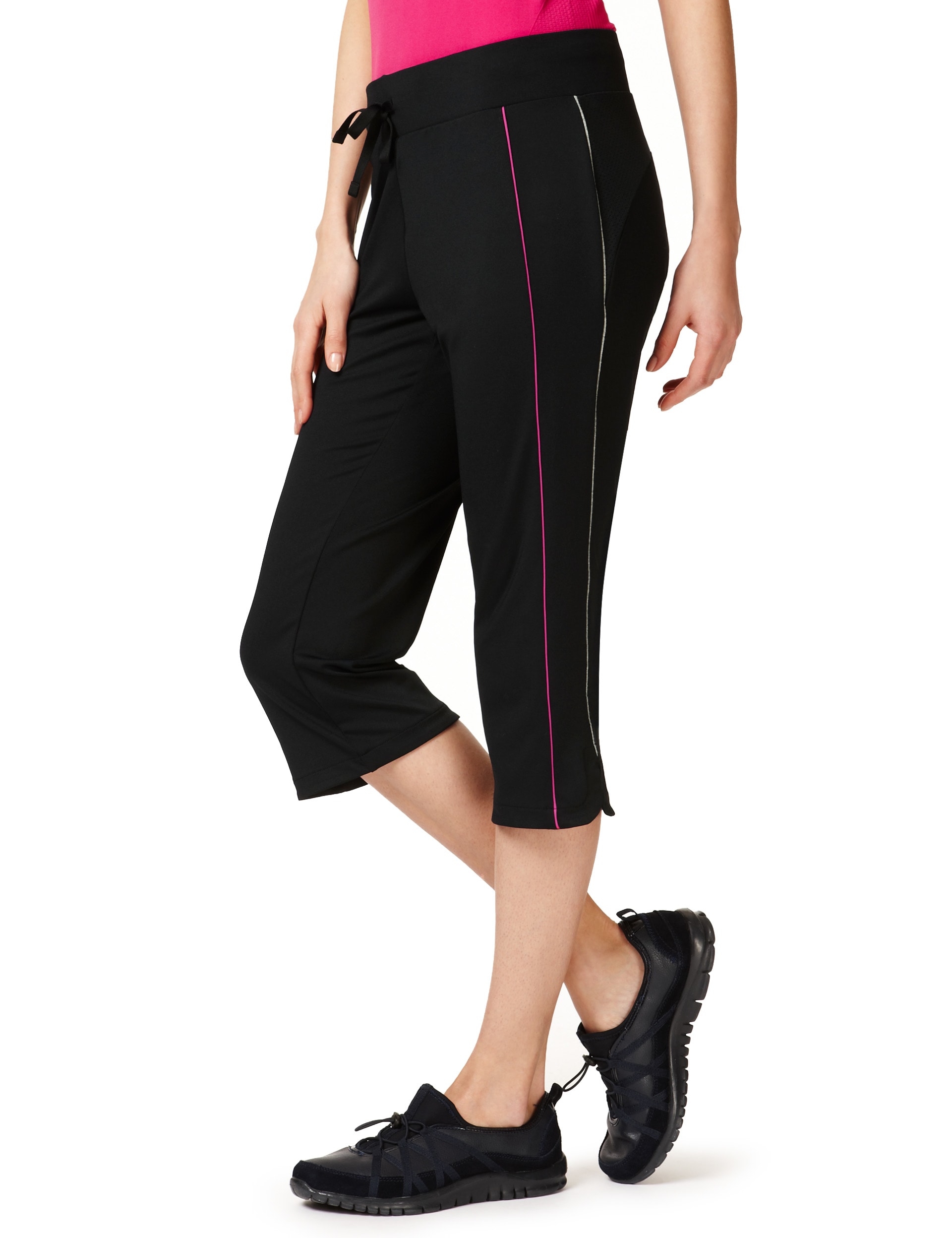 Active Performance Wide Leg Cropped Joggers M S