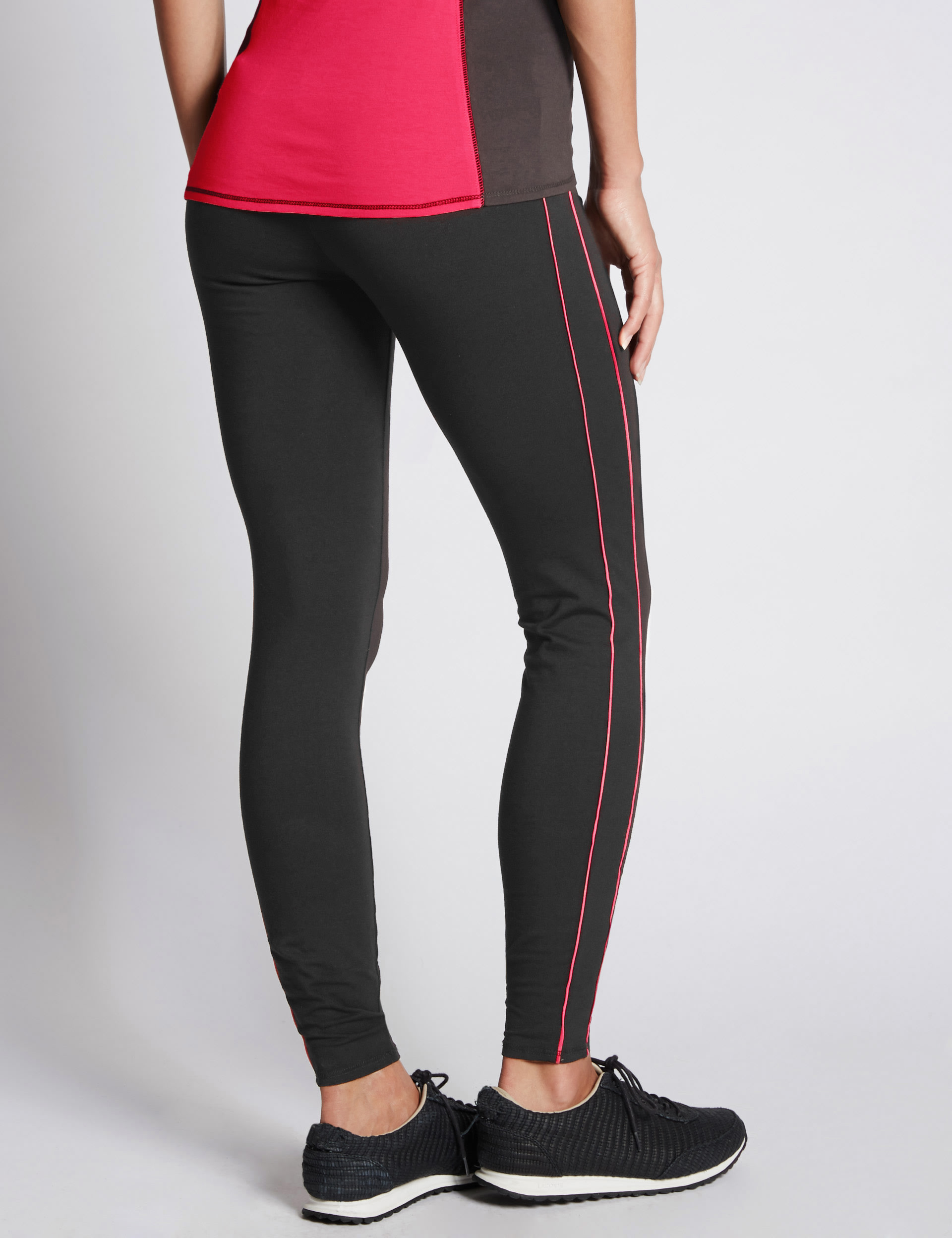 Cotton Rich Piped Leggings Image 2 of 3