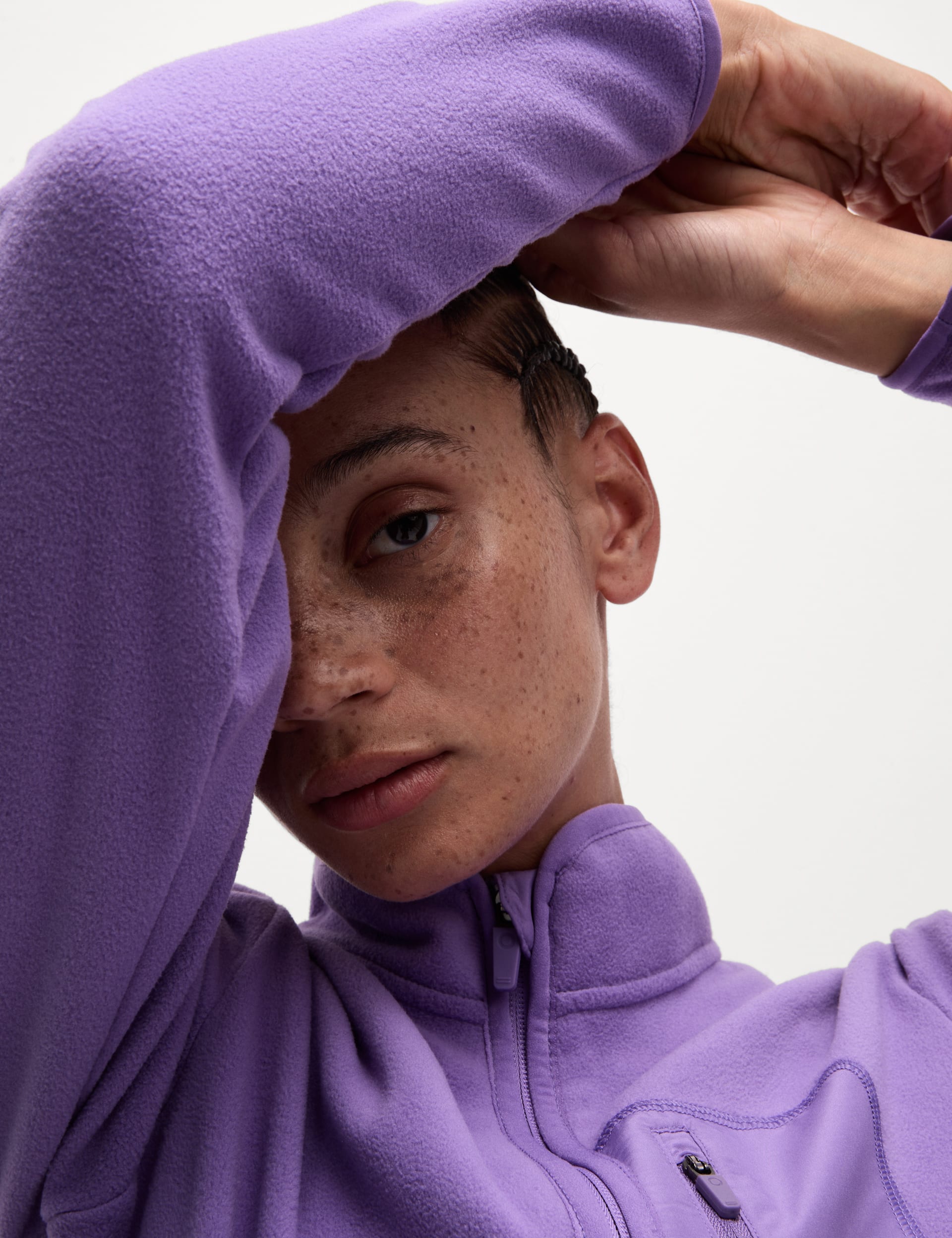 Thermal Zip Up Funnel Neck Fleece | Goodmove | M&S