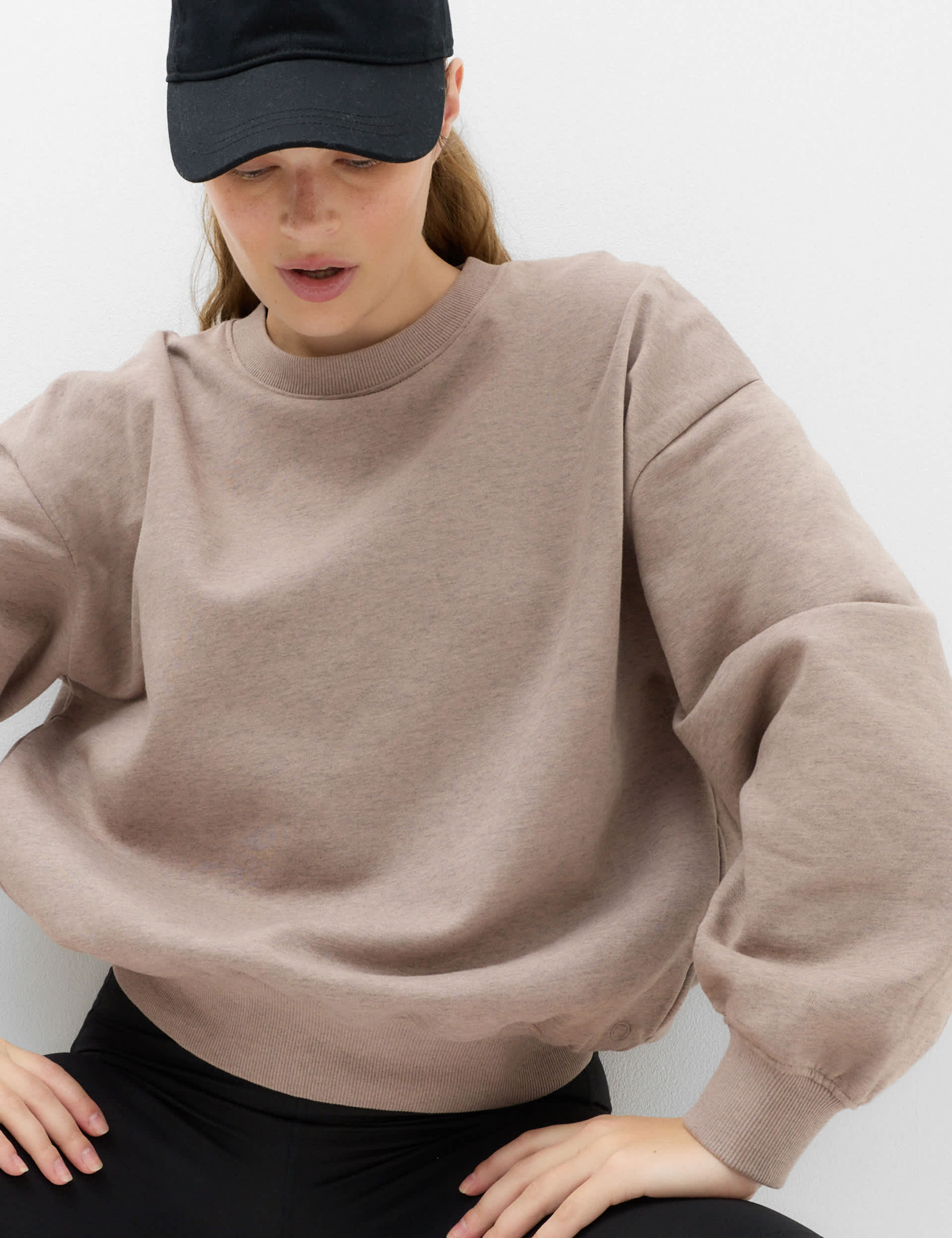 M&S Goodmove Cotton Rich Oversized Sweatshirt