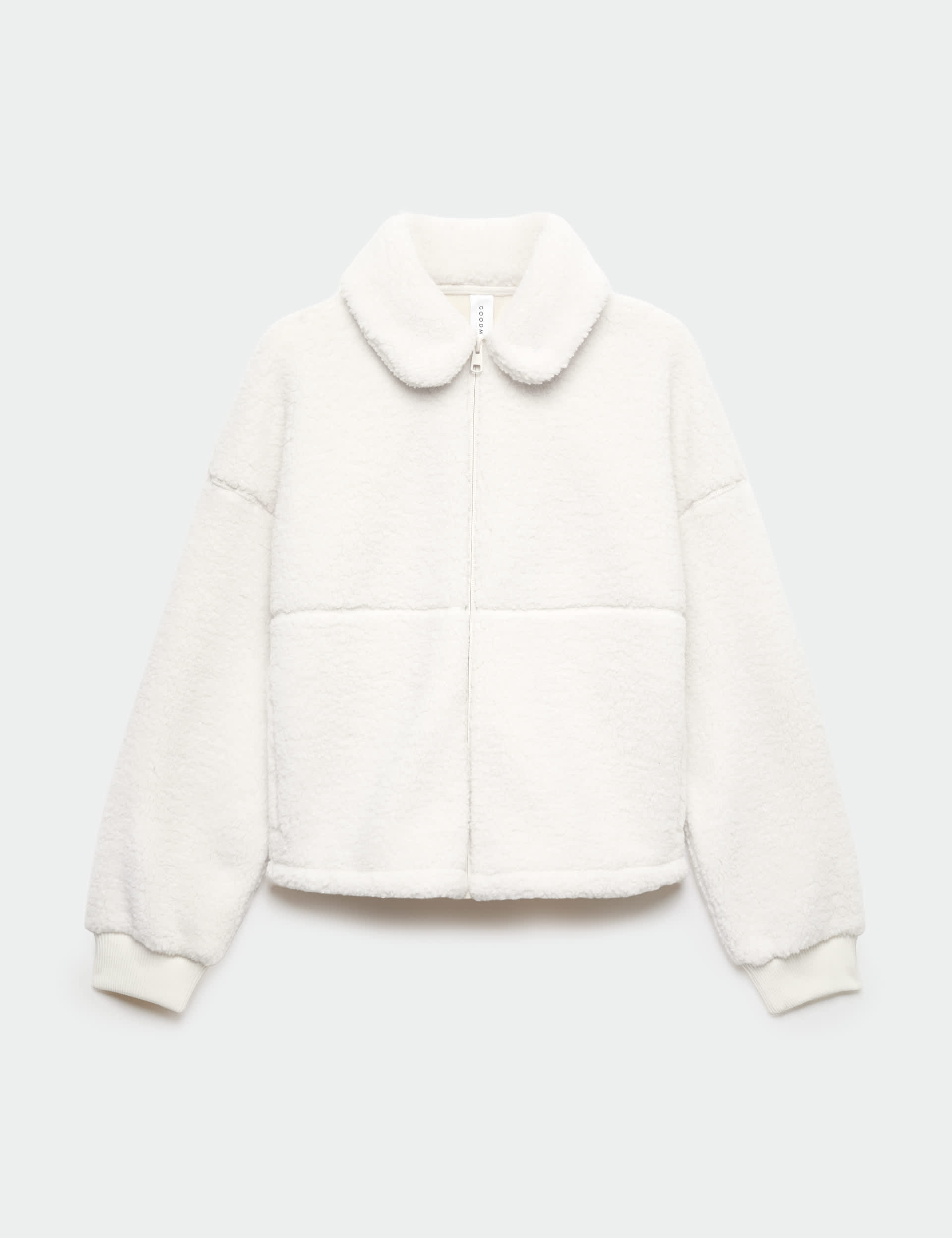 M&S Goodmove Borg Zip Up Collared Neck Fleece Jacket