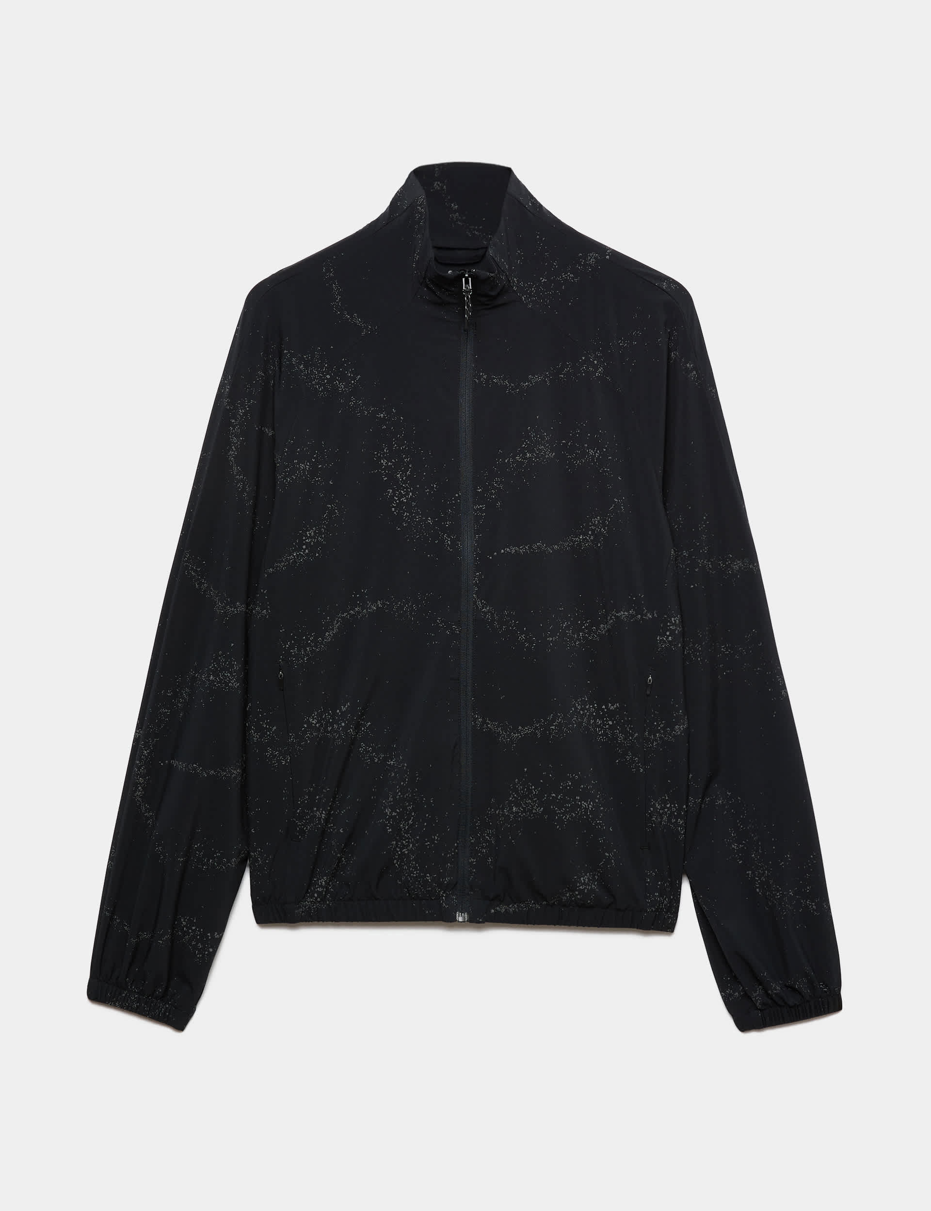 M&S Goodmove Stormwear Reflective Funnel Neck Running Jacket