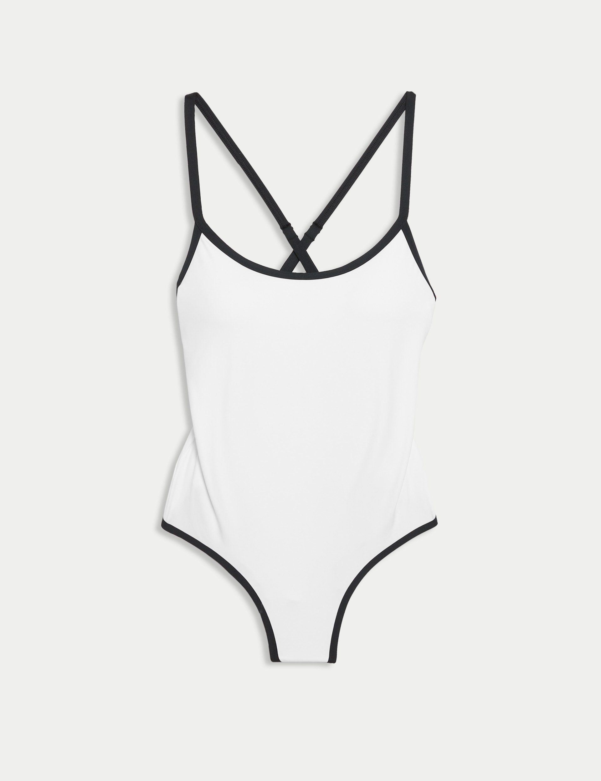 Contrast Scoop Neck Swimsuit M&S Collection M&S