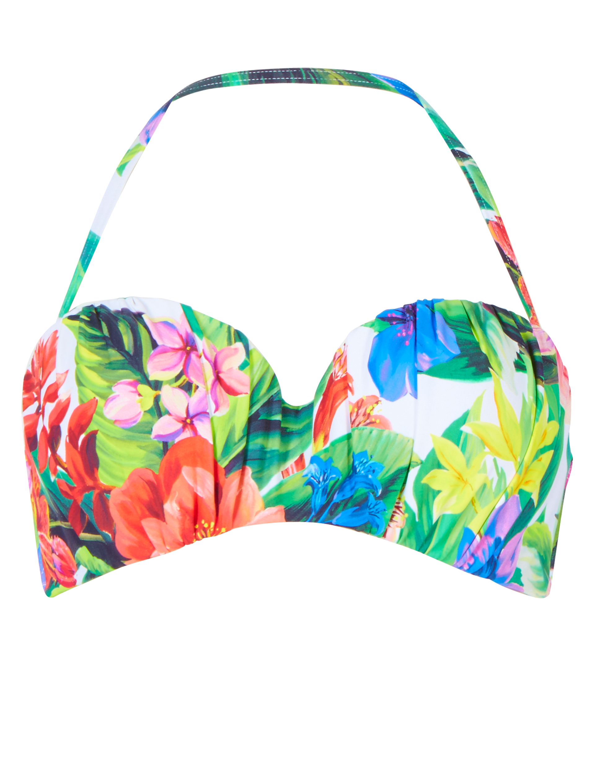Floral Underwired Bandeau Bikini Top Image 2 of 6