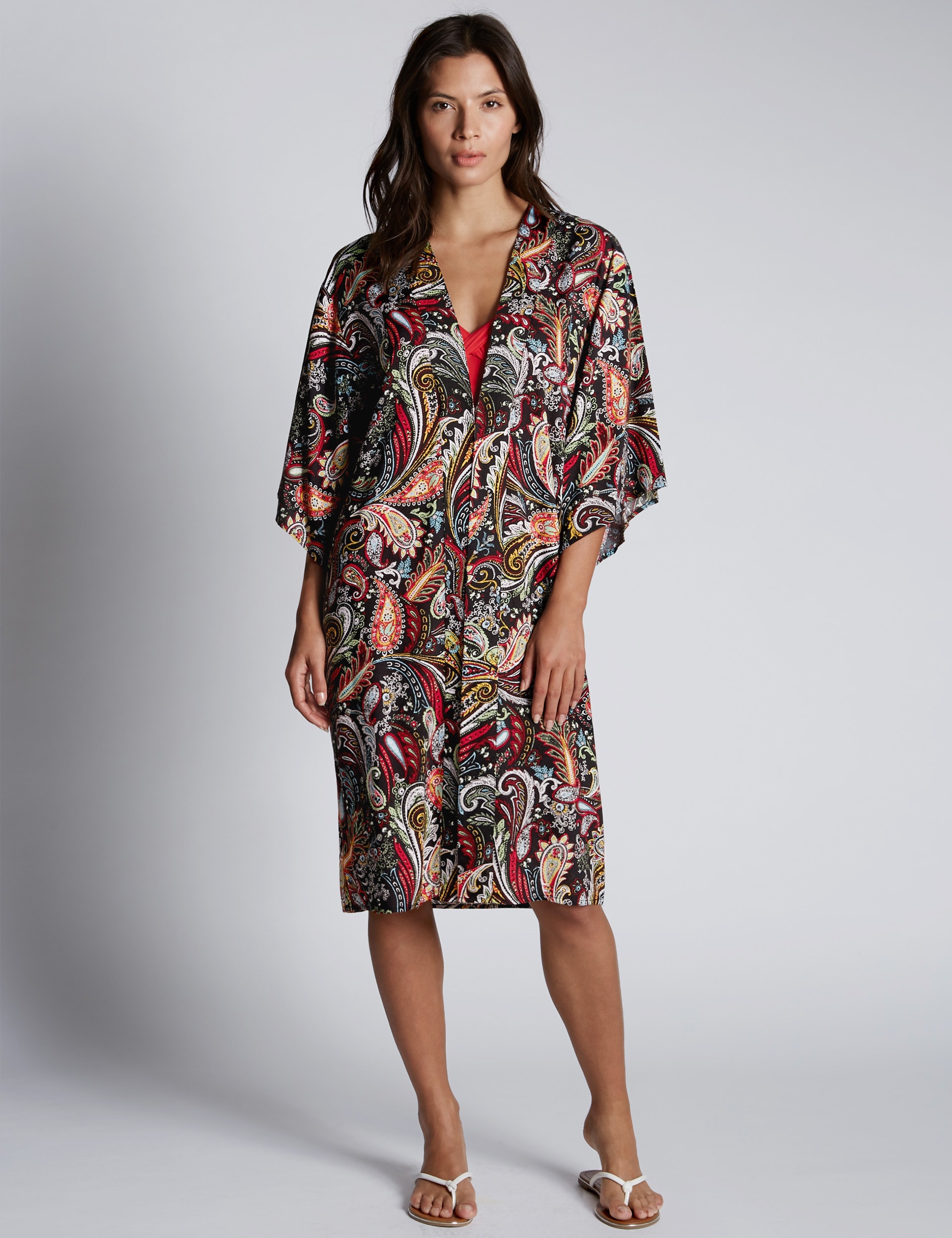 Paisley Print Kimono Image 2 of 3