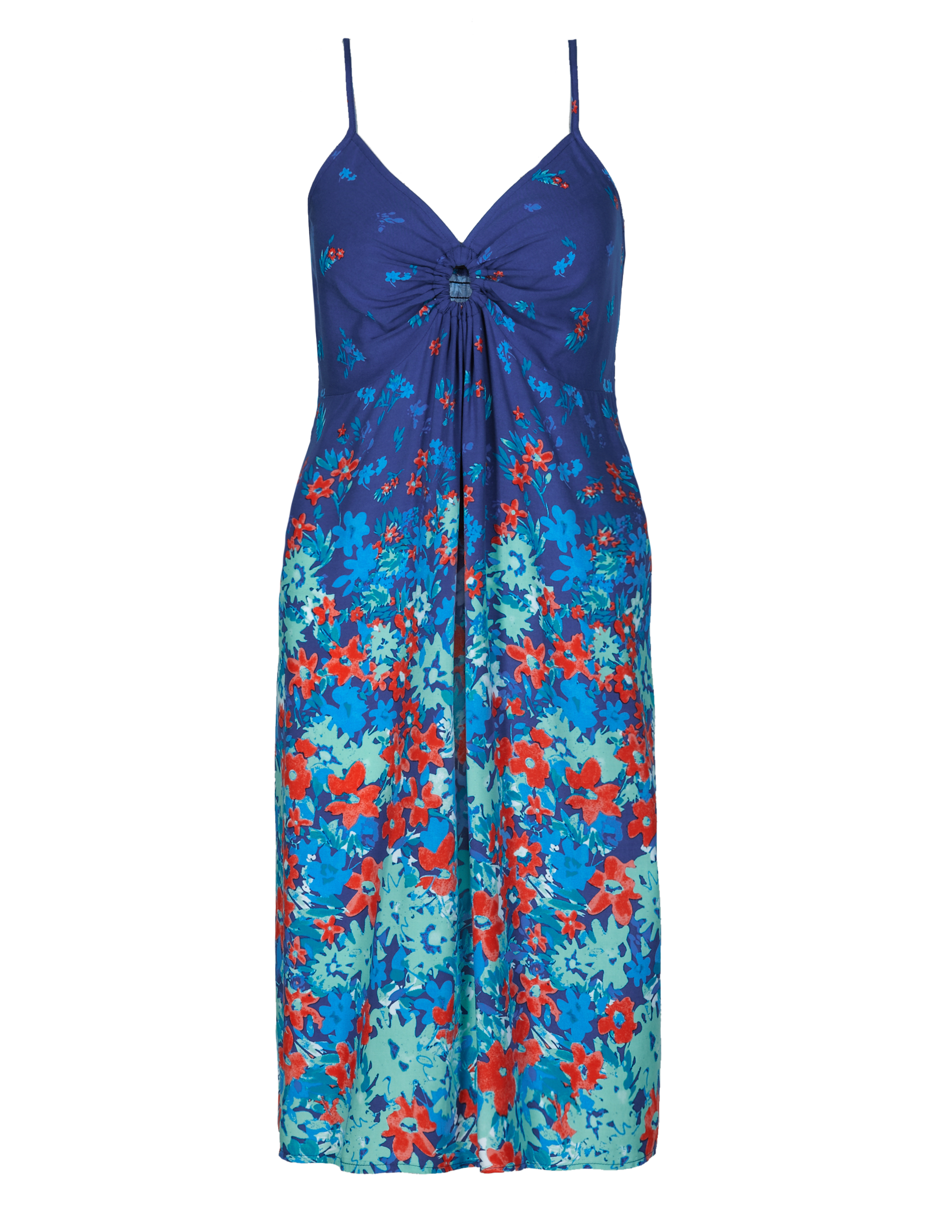 Keyhole Front Floral Dress Image 2 of 5