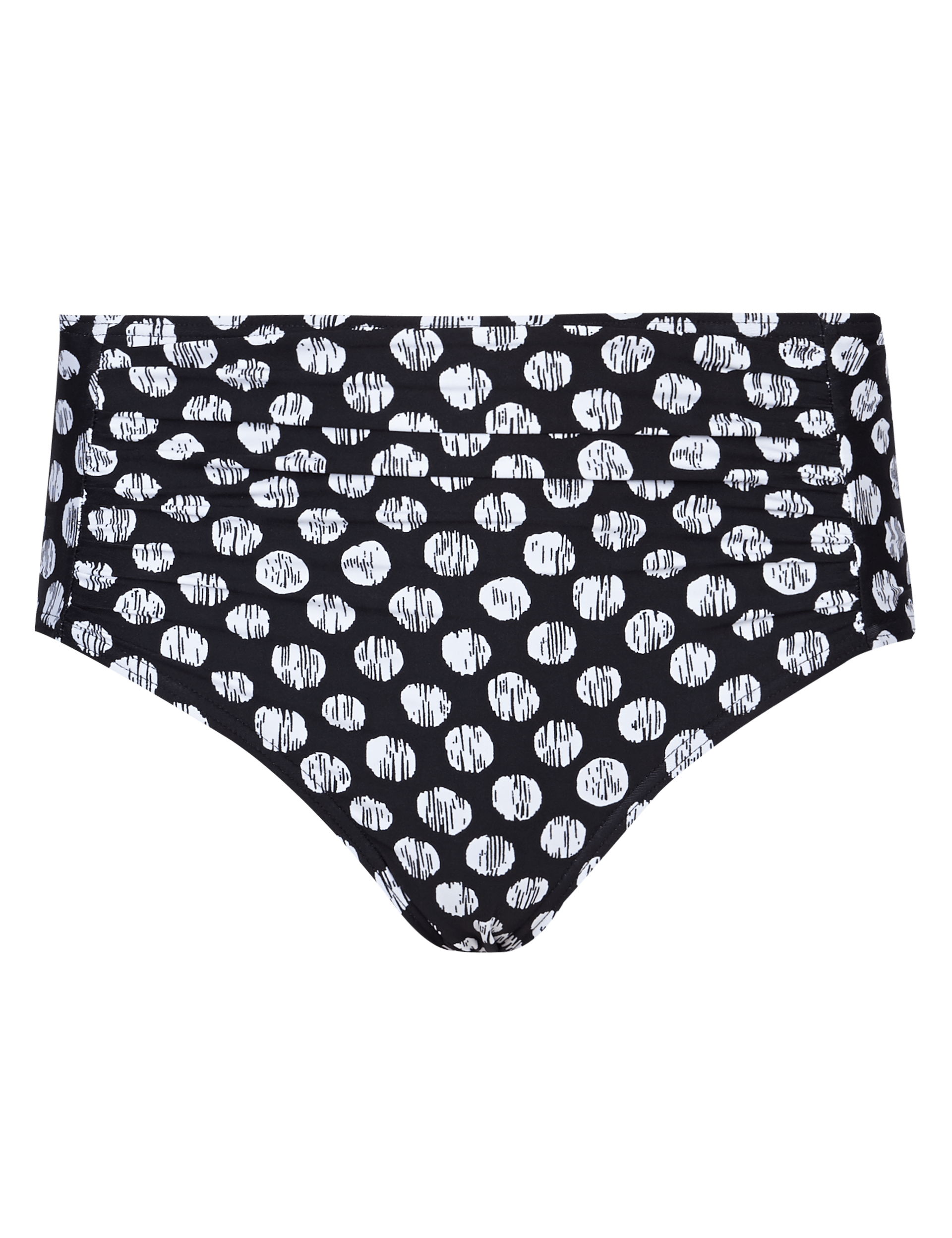 High Rise Spotted Hipster Bikini Bottoms Image 2 of 3