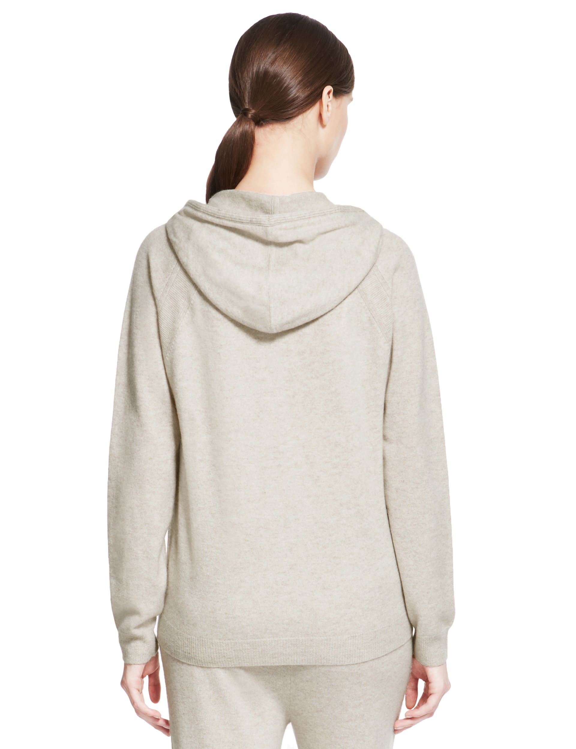 Pure Cashmere Hooded Cardigan Autograph M S