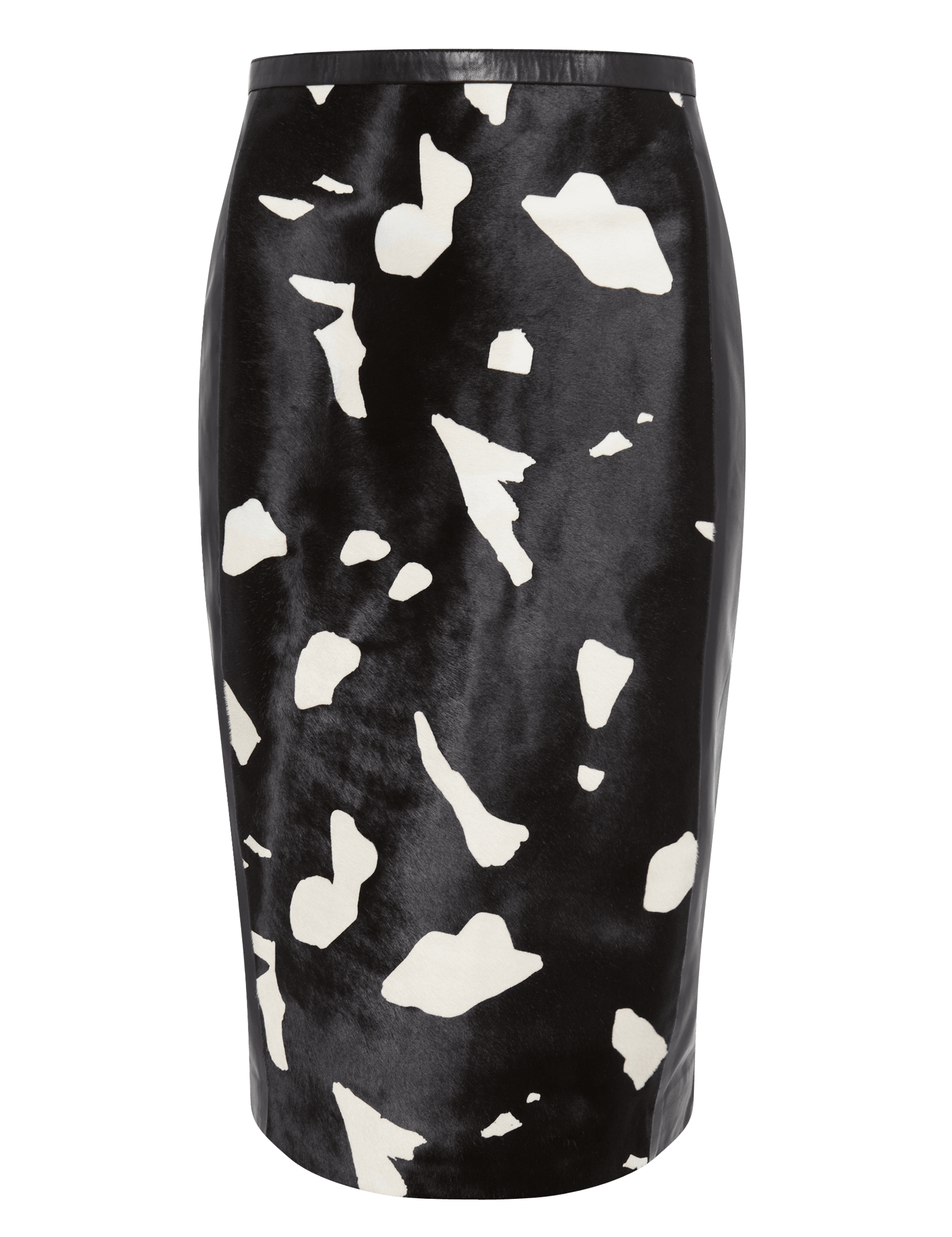 Leather Abstract Print Pencil Skirt Image 2 of 7