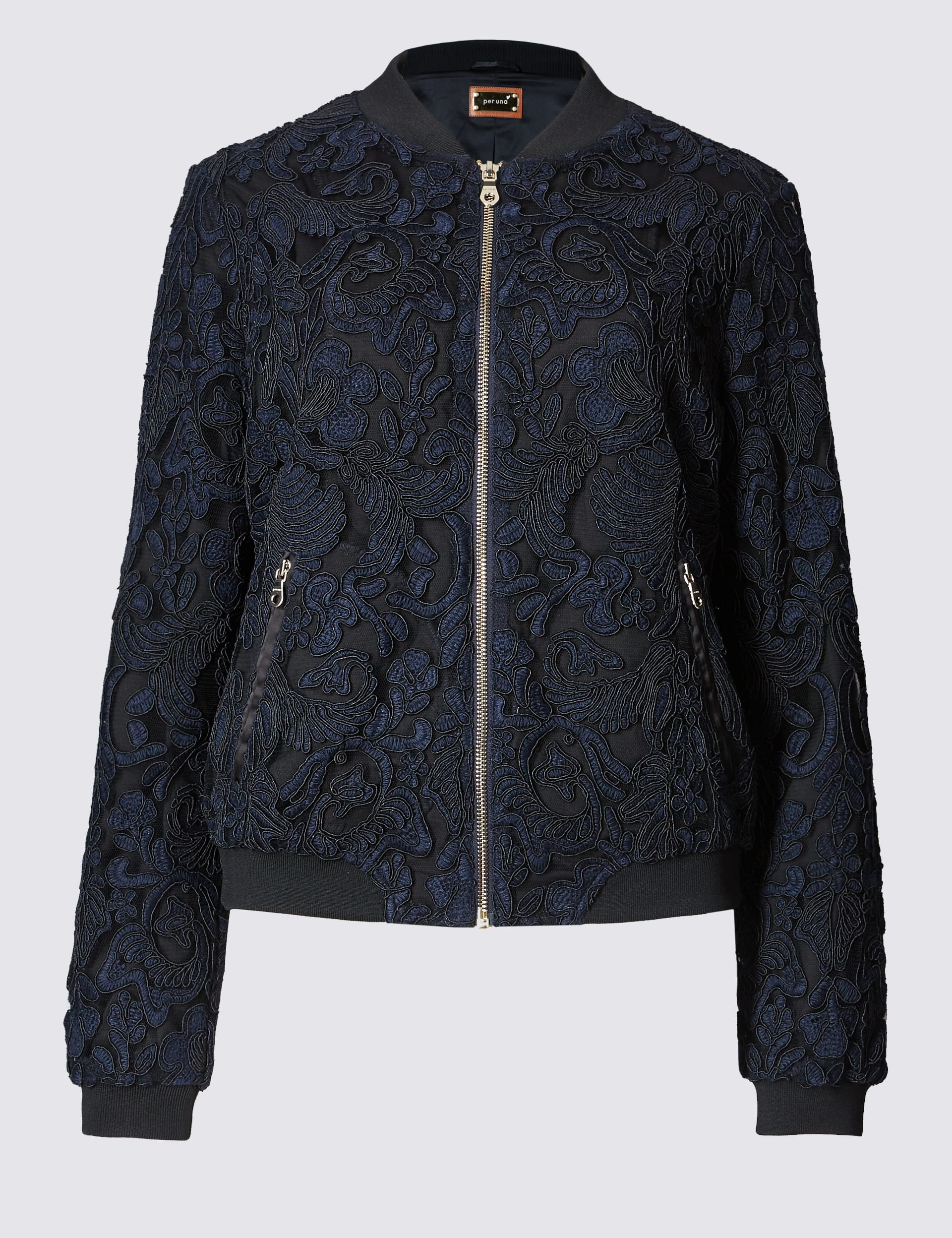 Lace 2 Pocket Bomber Jacket Per Una M S