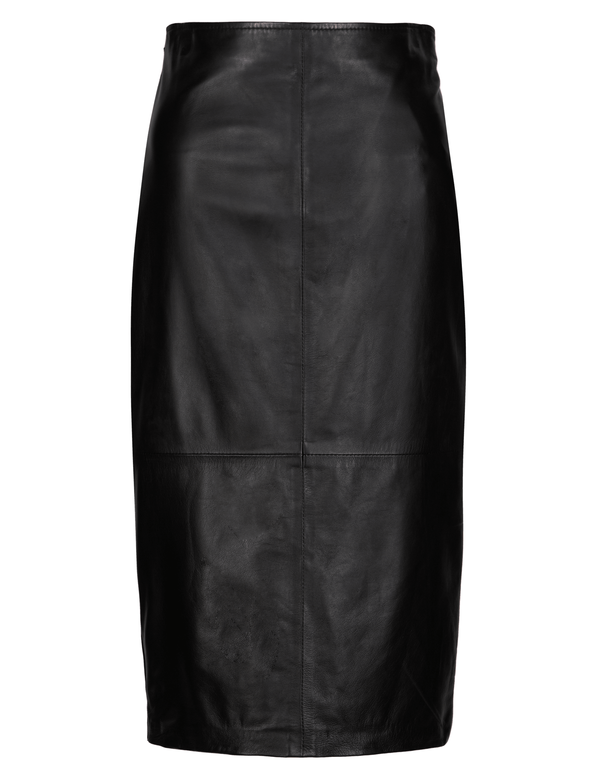 Luxury Leather Panelled Pencil Skirt Image 2 of 6