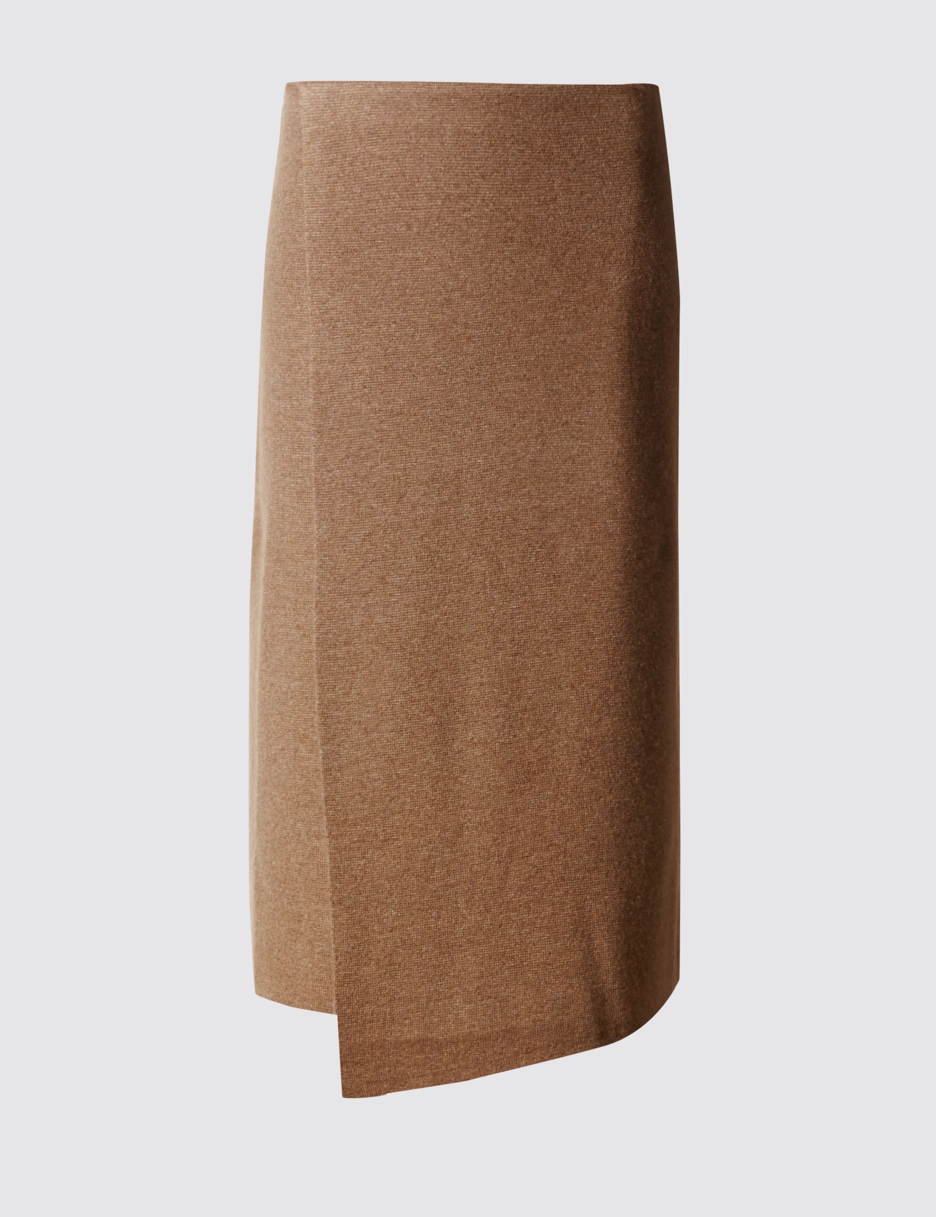 Wrap Knitted A-Line Skirt with Wool Image 2 of 4