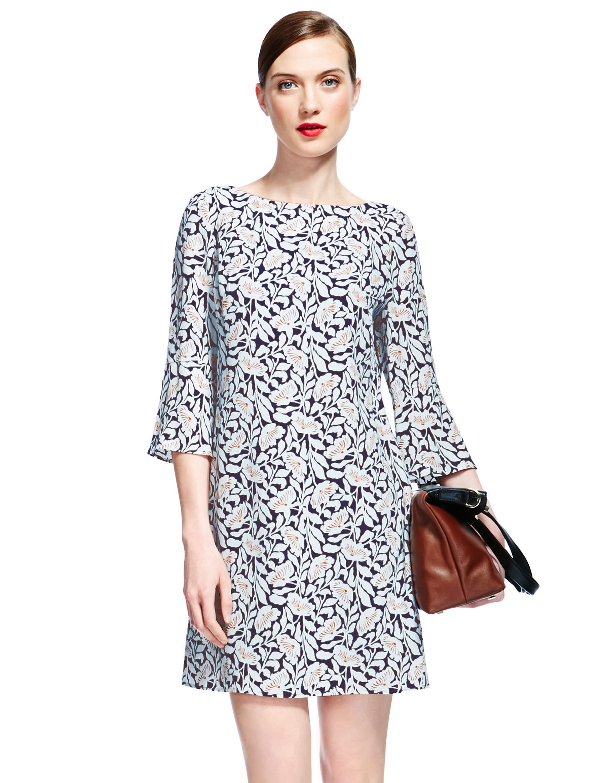 Oversized Floral Tunic Dress Image 2 of 4