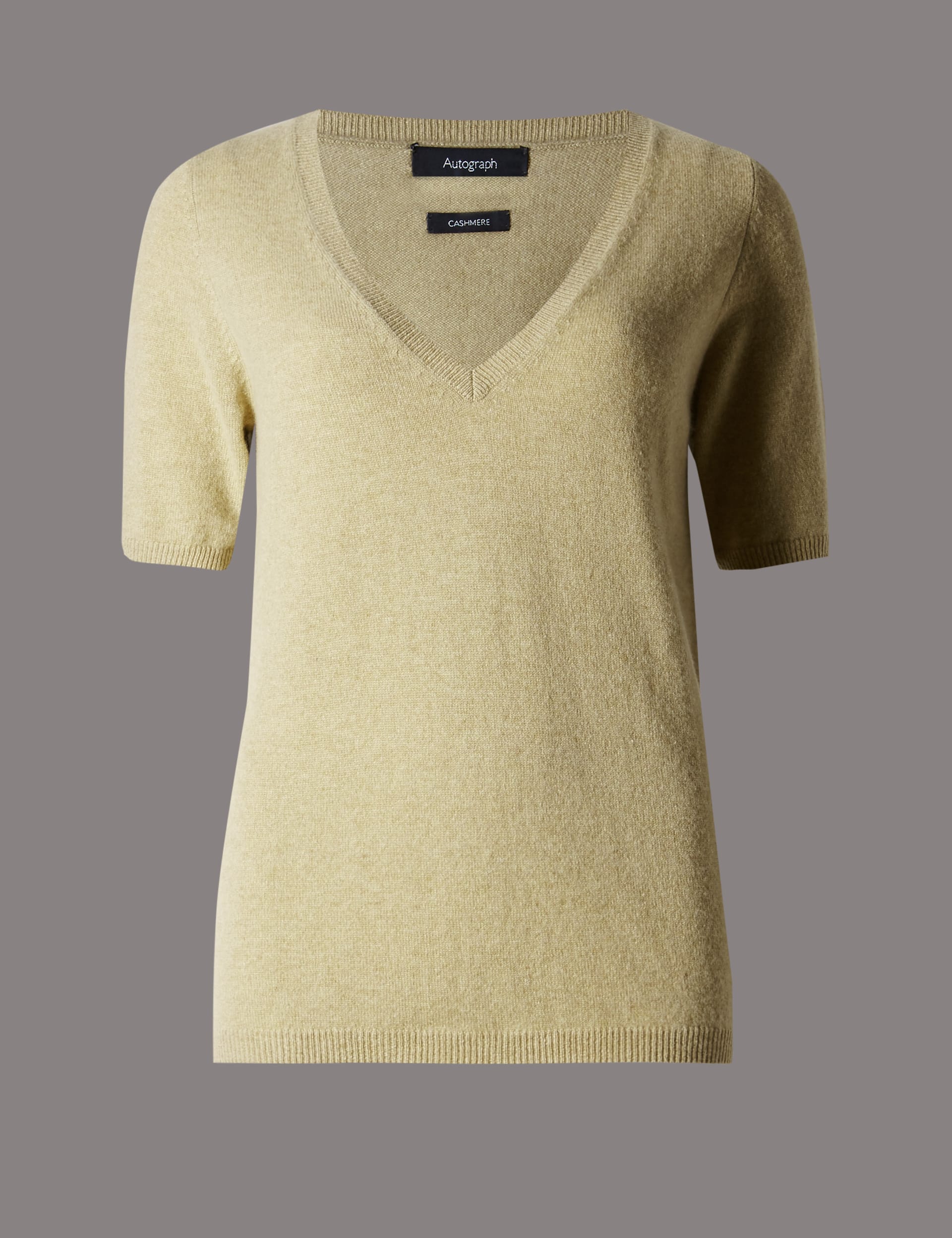 M & S Collection Pure Cashmere Cream V Neck Sweater hotsell Sz 4