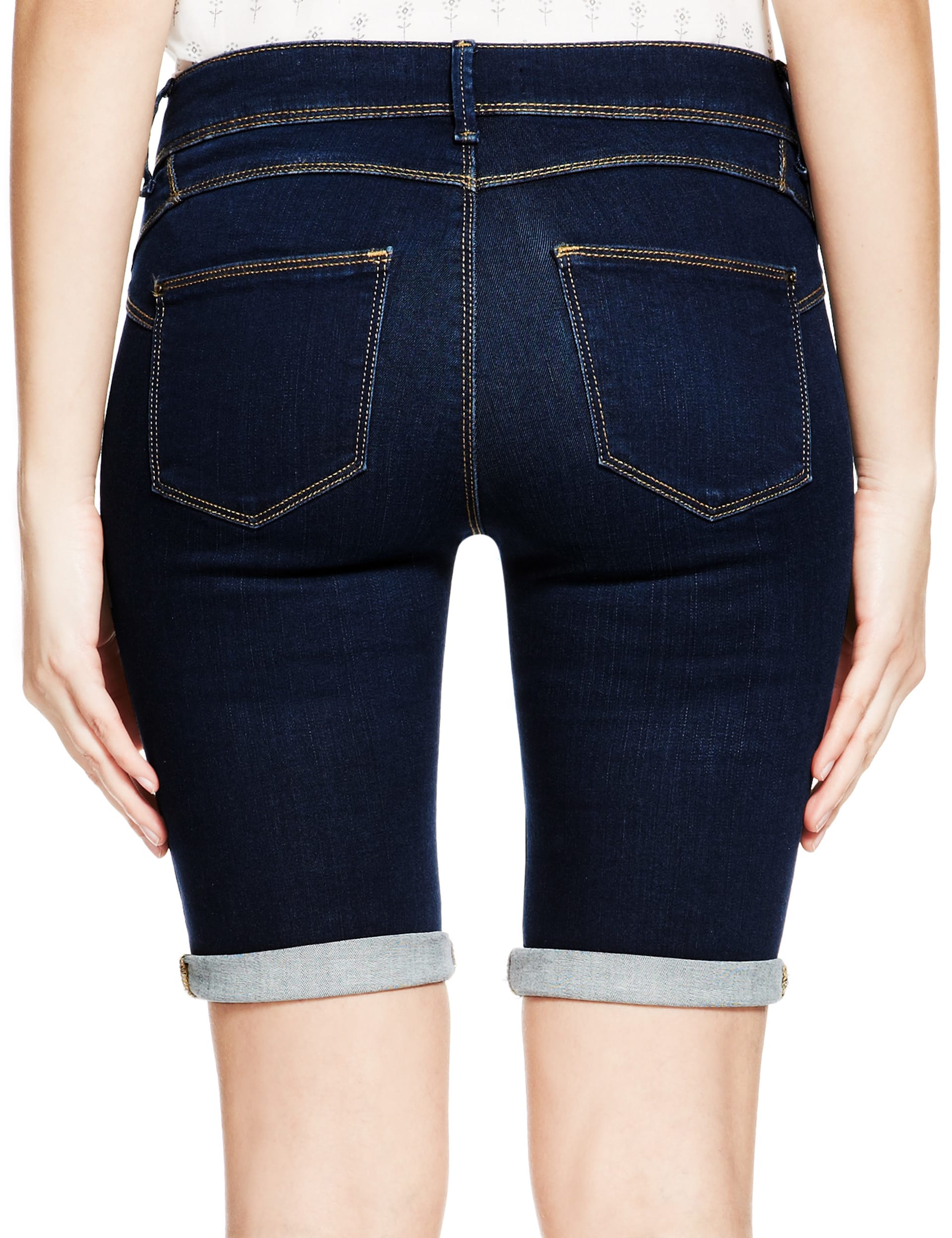 Sculpt & Lift Denim Shorts Image 2 of 6