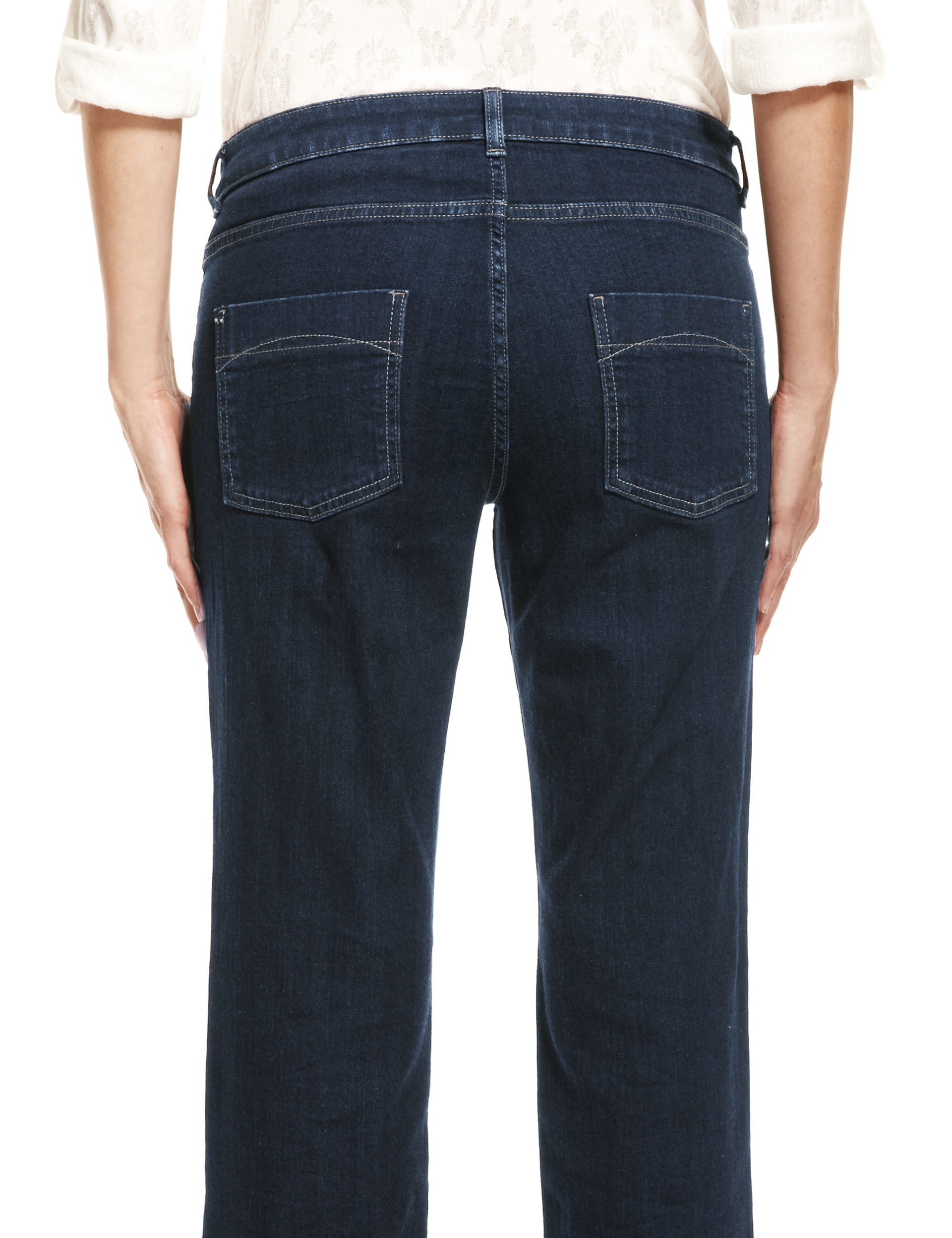 Slim Bootleg Denim Jeans Image 2 of 5