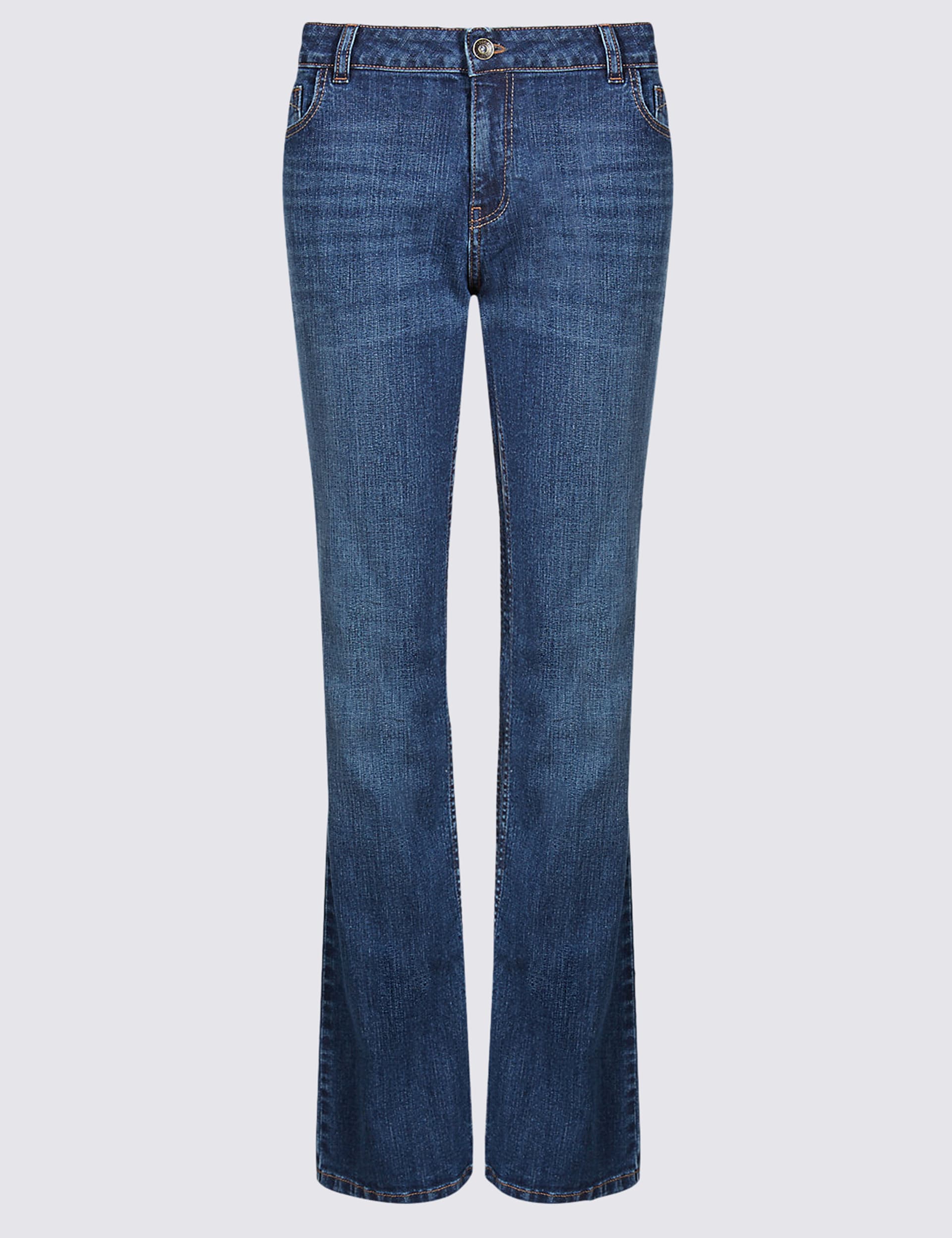 Mid Rise Slim Bootcut Jeans | M&S Collection | M&S