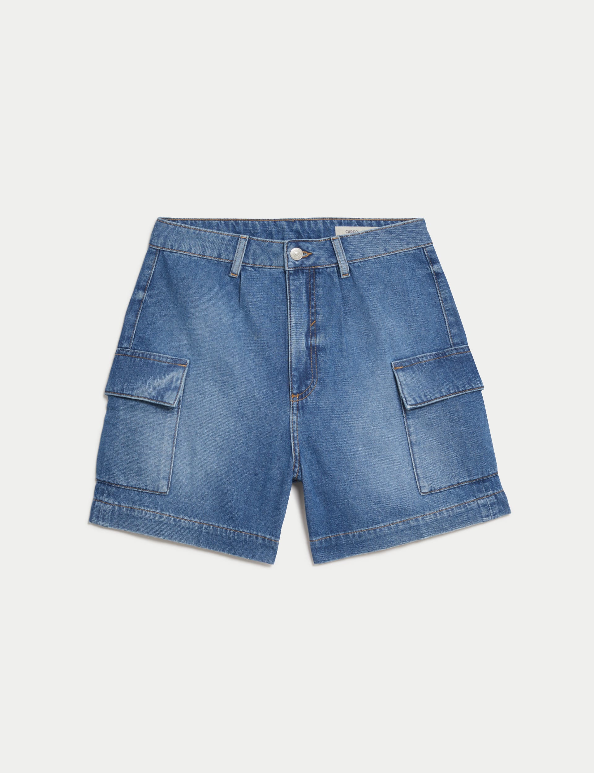 Denim Cargo Shorts